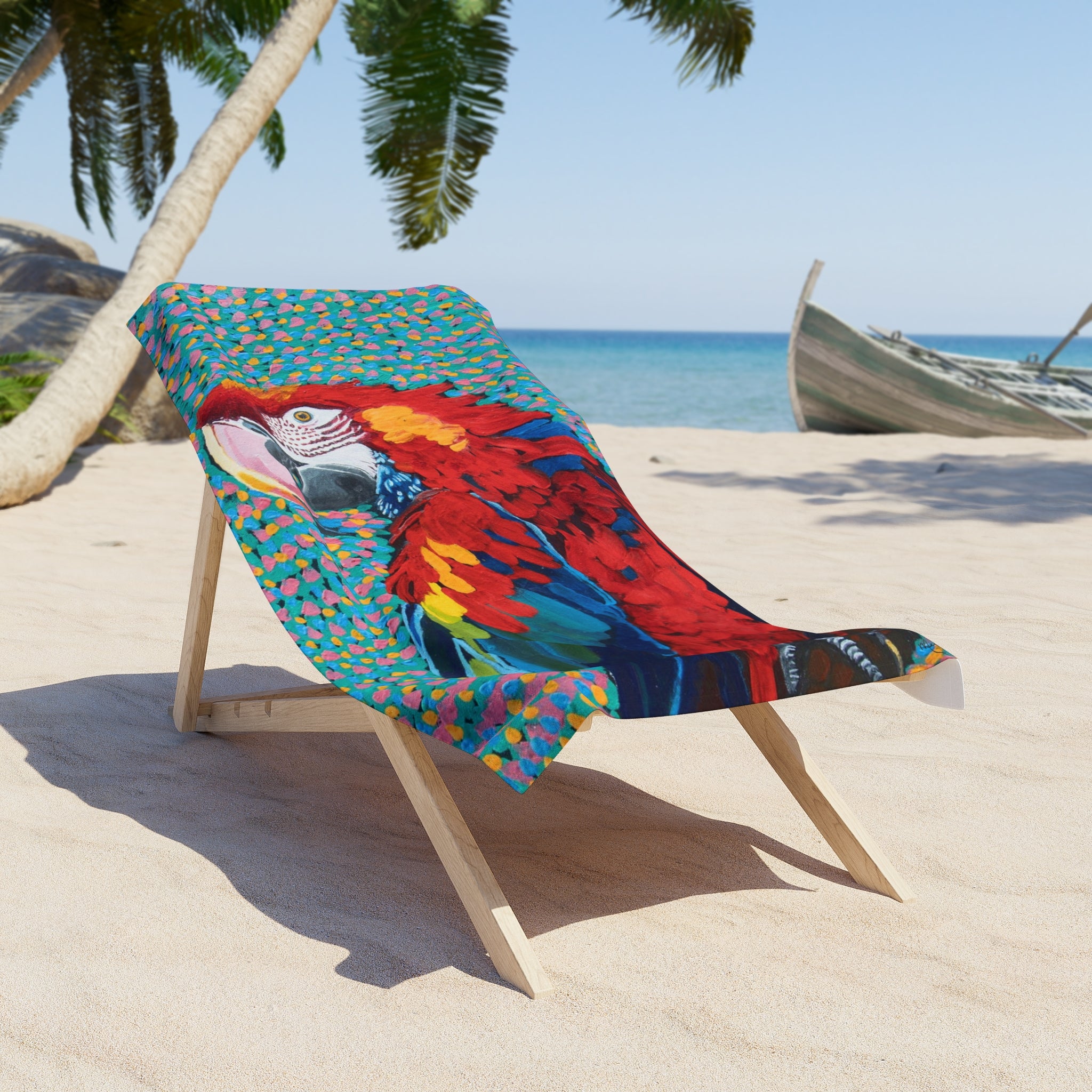 Scarlet Spiral | Beach Towel