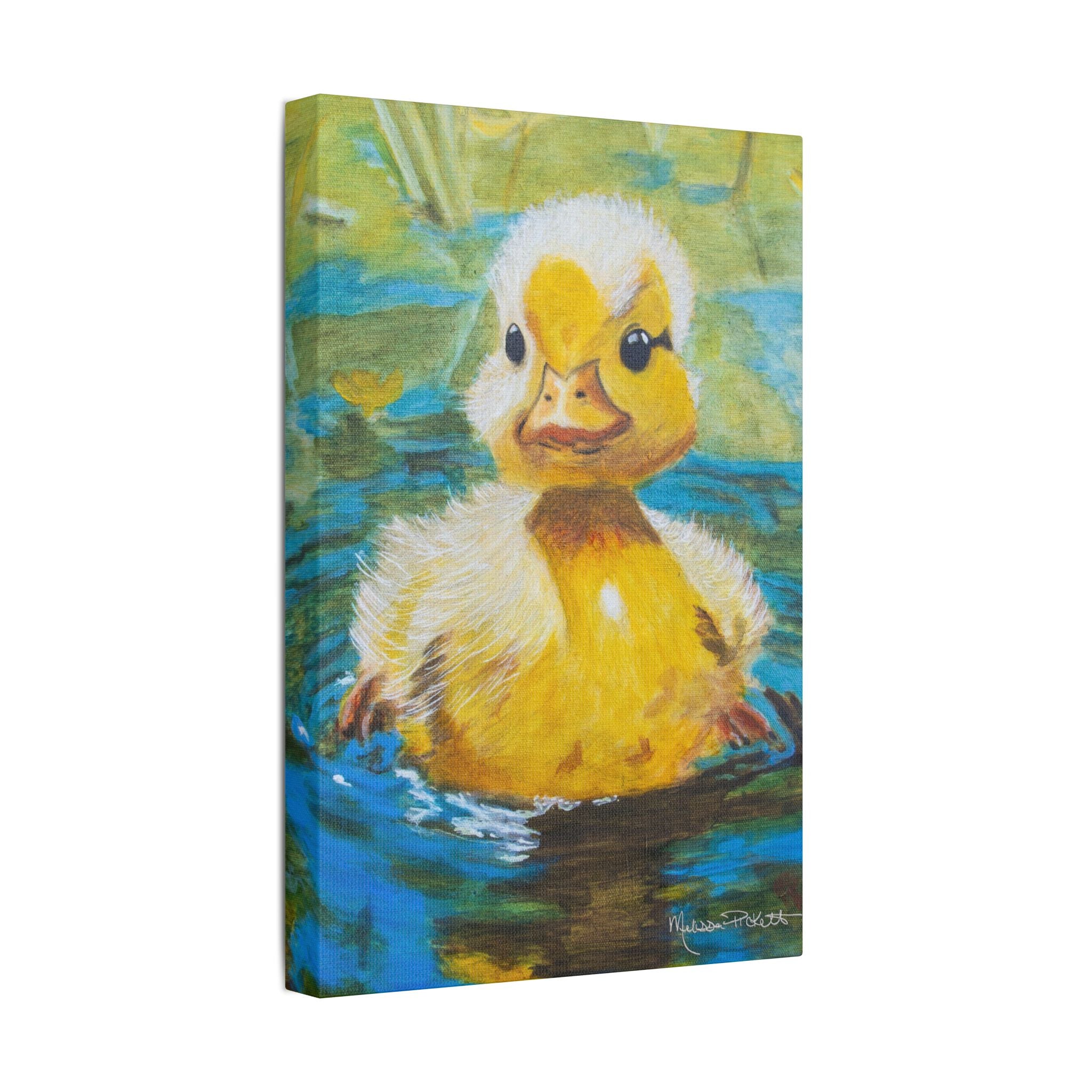 Waddles | Satin Canvas, Stretched