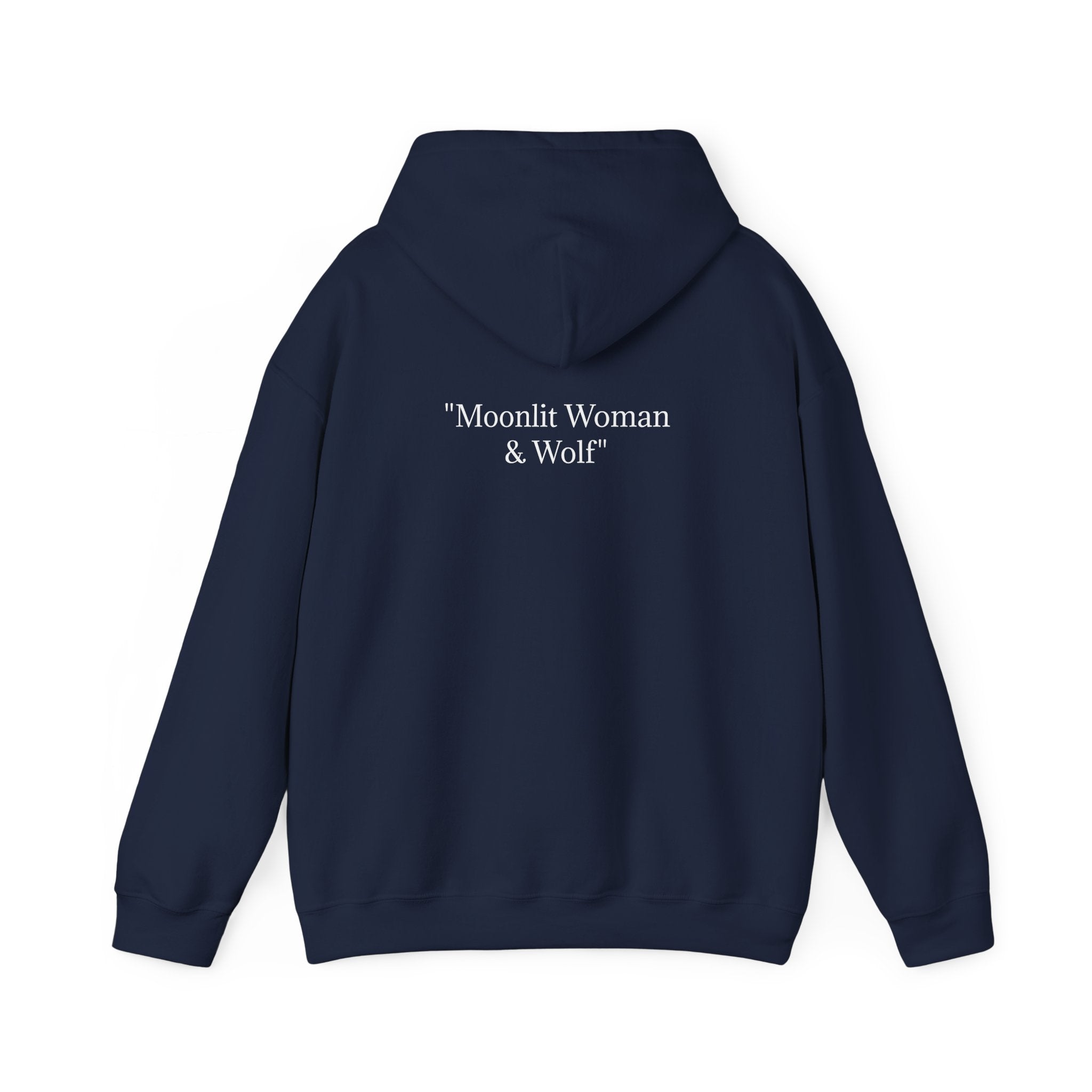 Moonlit Woman & Wolf | Unisex Heavy Blend™ Hooded Sweatshirt