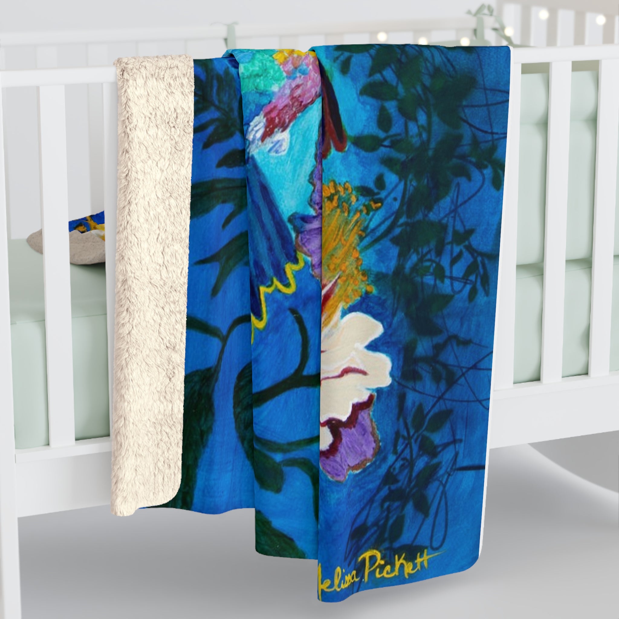 Pair of Hummingbirds | Sherpa Fleece Blanket