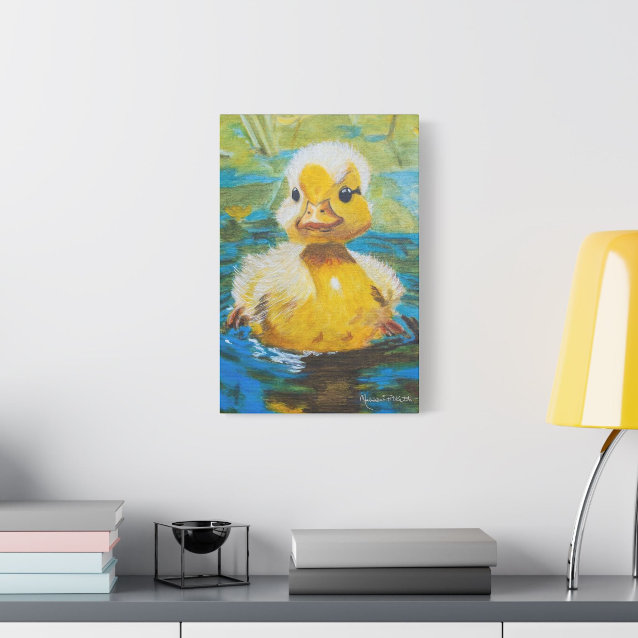 Waddles | Satin Canvas, Stretched