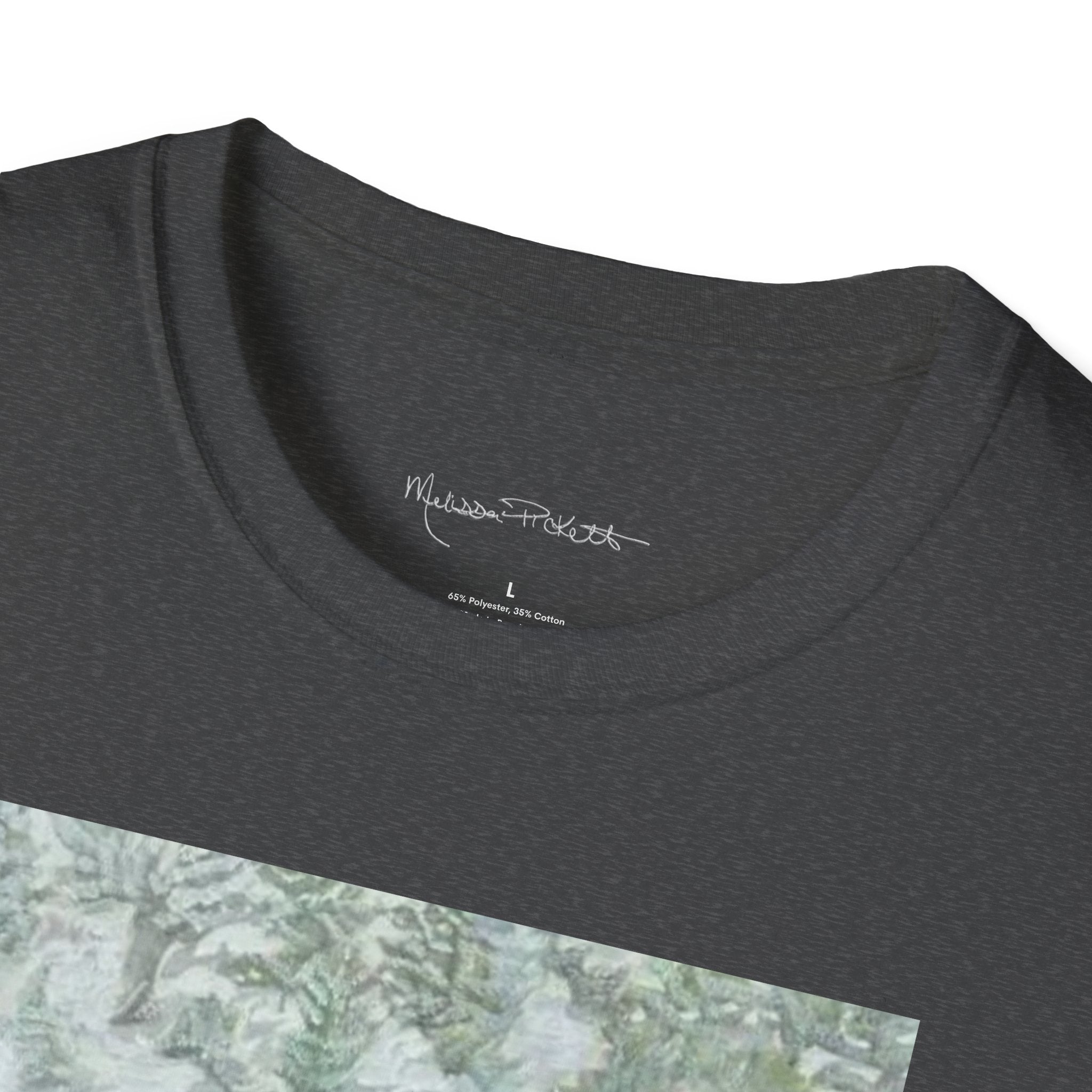Woman & Snow Leopard | Unisex Softstyle T-Shirt