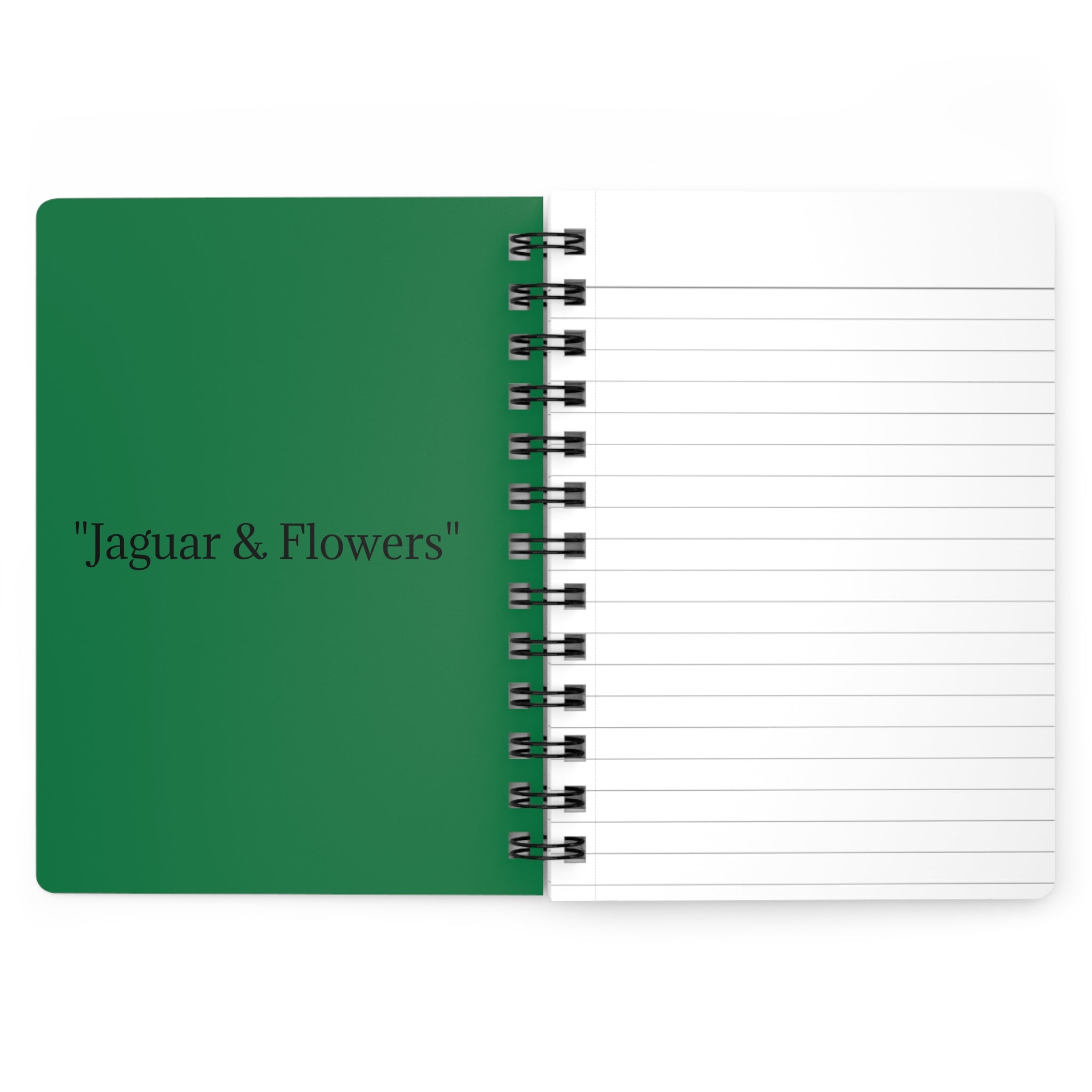 Jaguar & Flowers | Spiral Bound Journal
