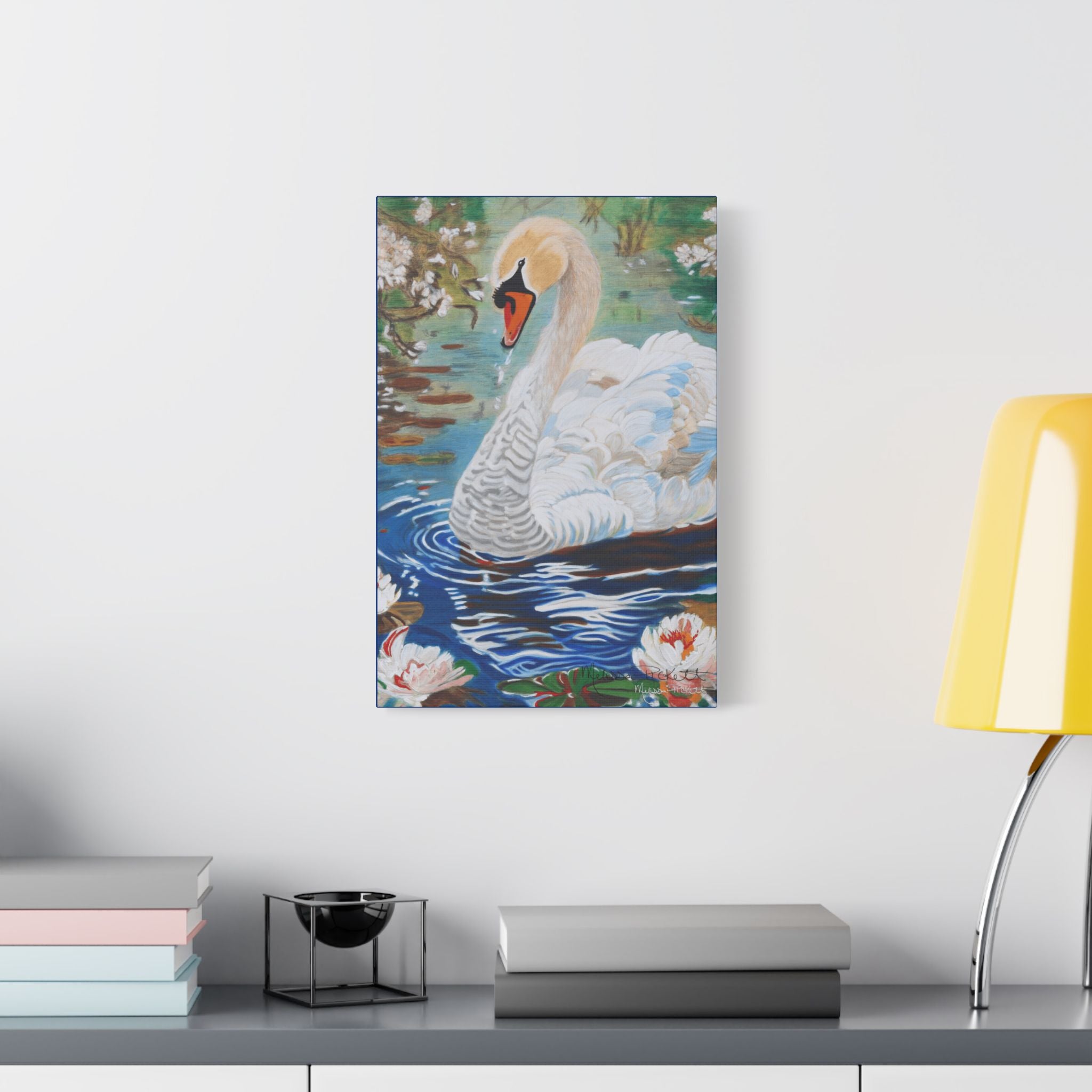 The Swan | Satin Canvas, Stretched