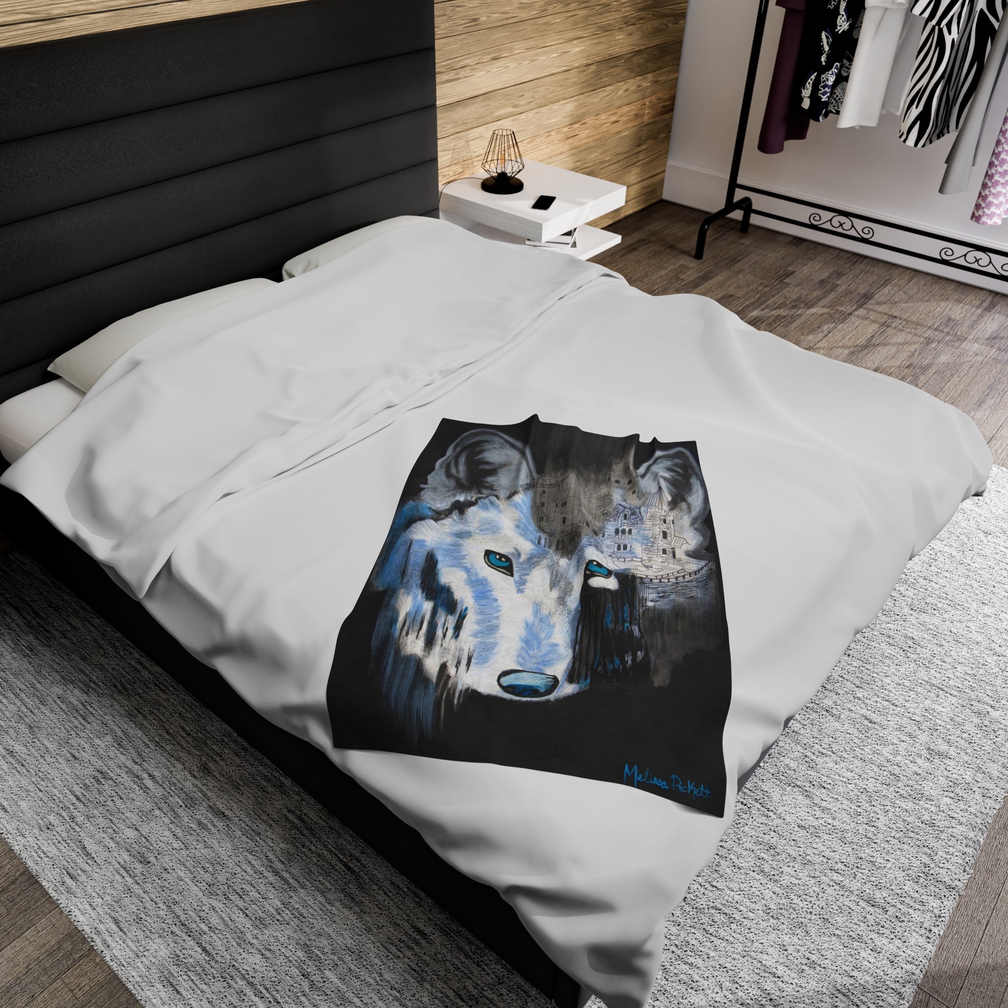 Wolftown | Velveteen Plush Blanket