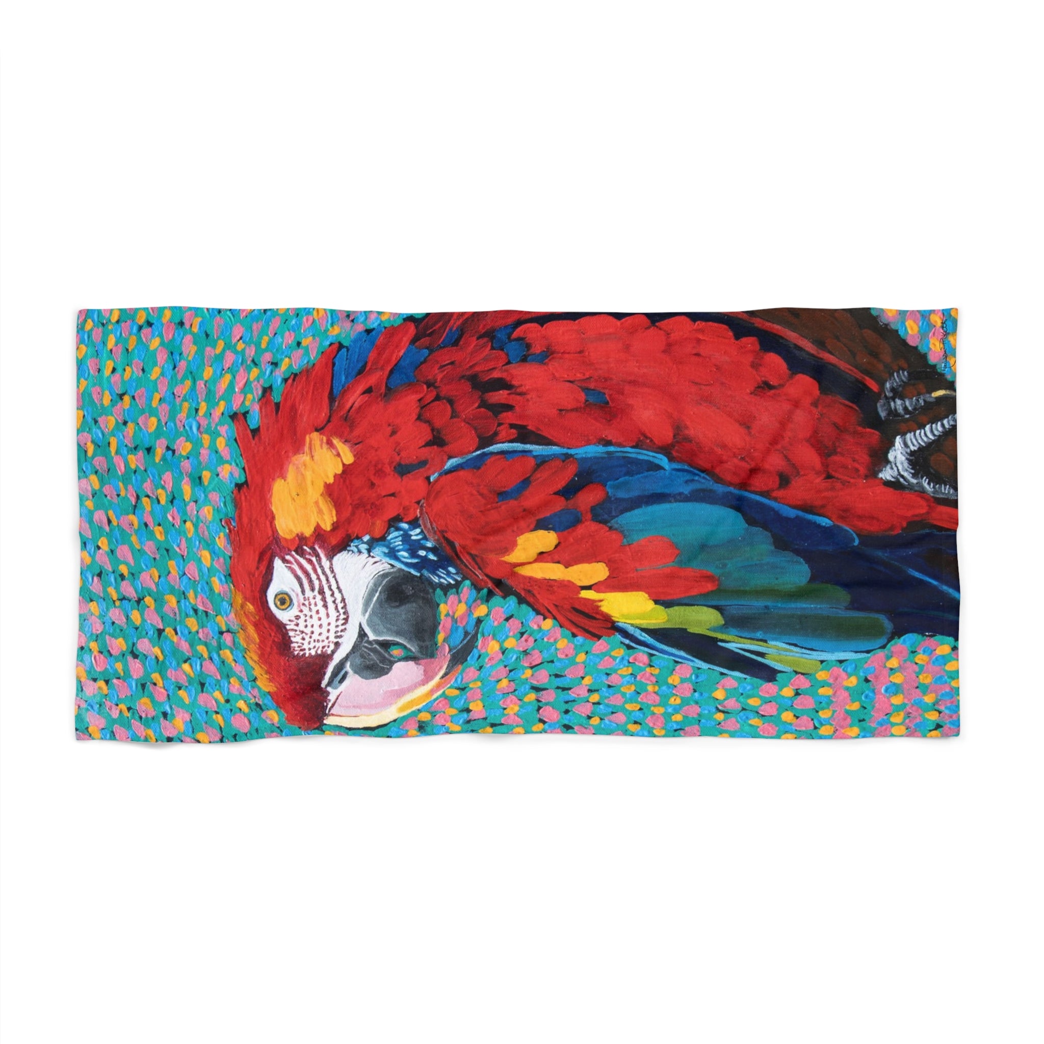 Scarlet Spiral | Beach Towel