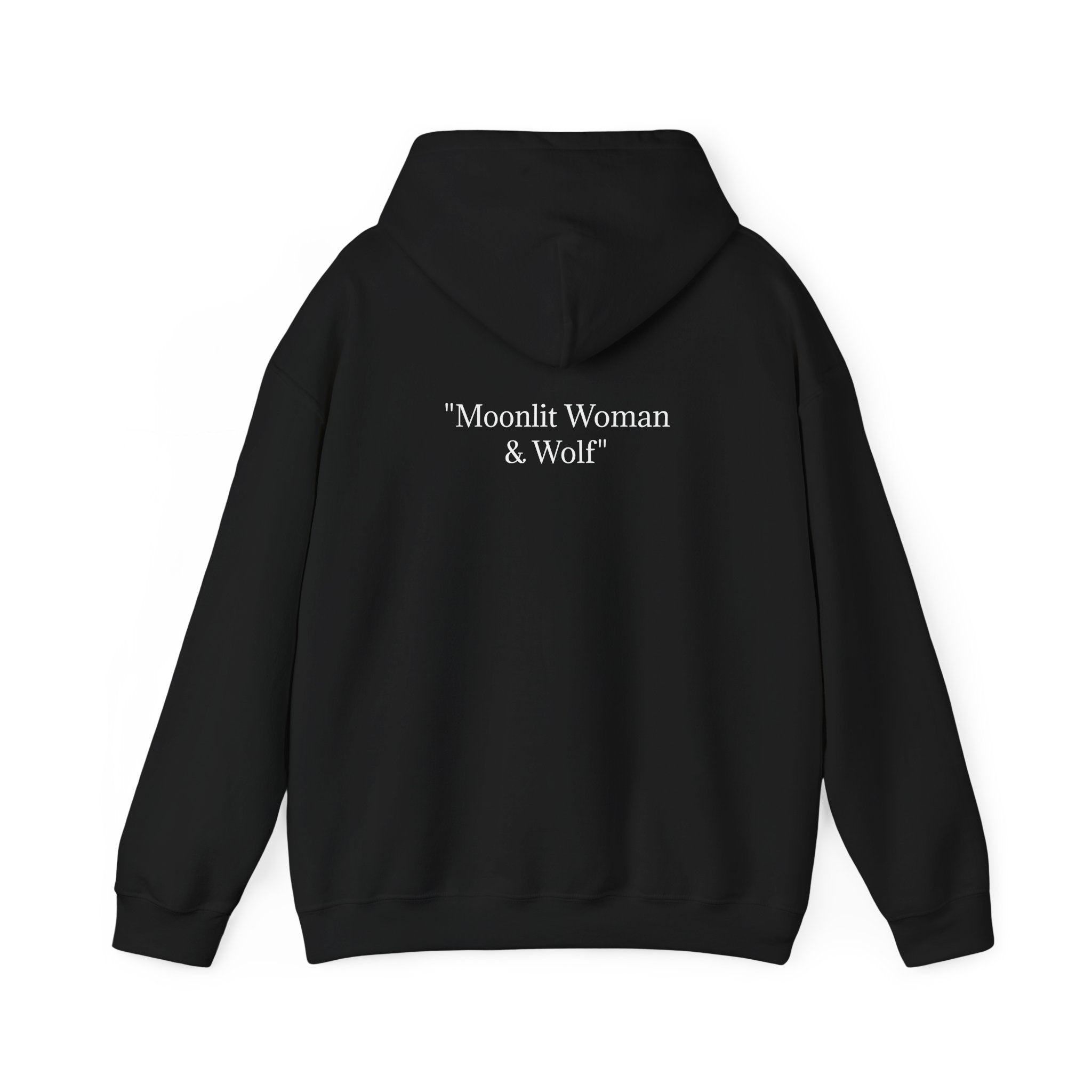 Moonlit Woman & Wolf | Unisex Heavy Blend™ Hooded Sweatshirt