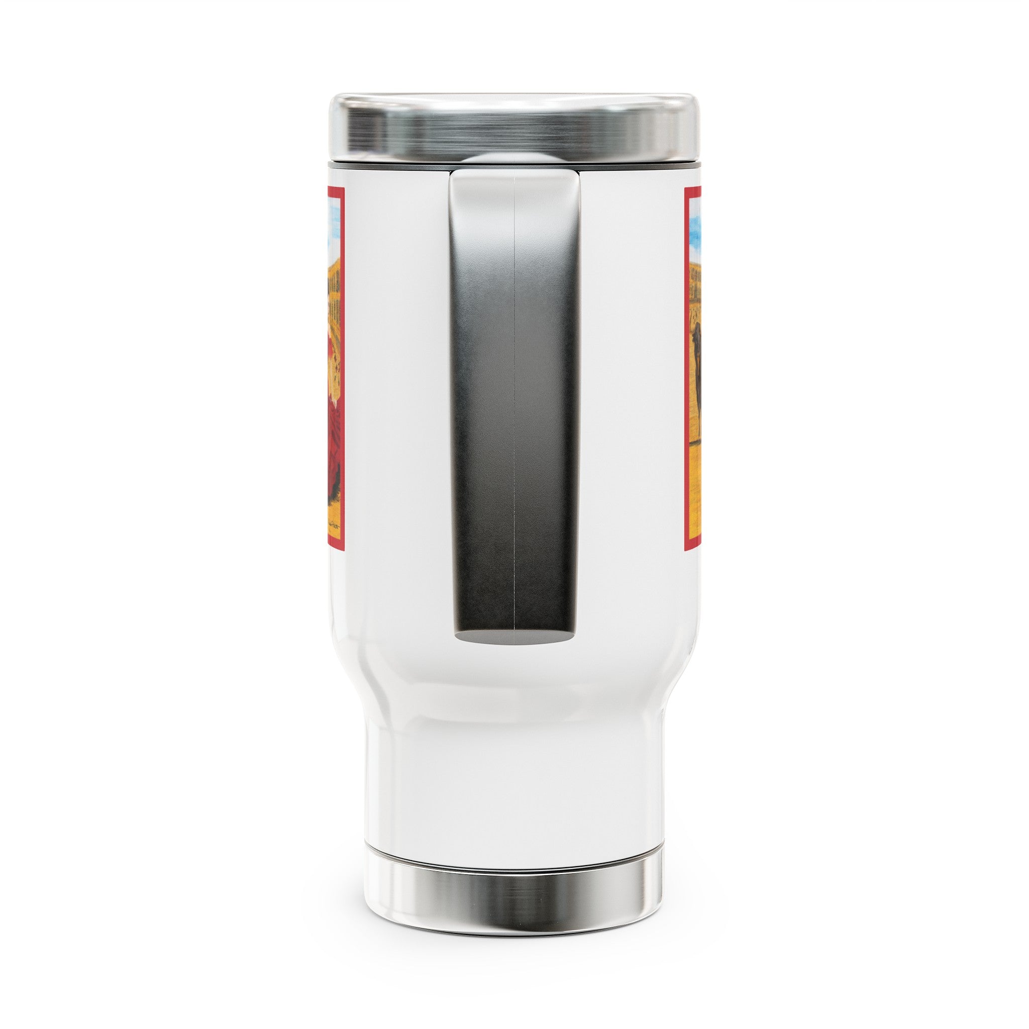 Olé Dance | Stainless Steel Travel Mug with Handle, 14oz