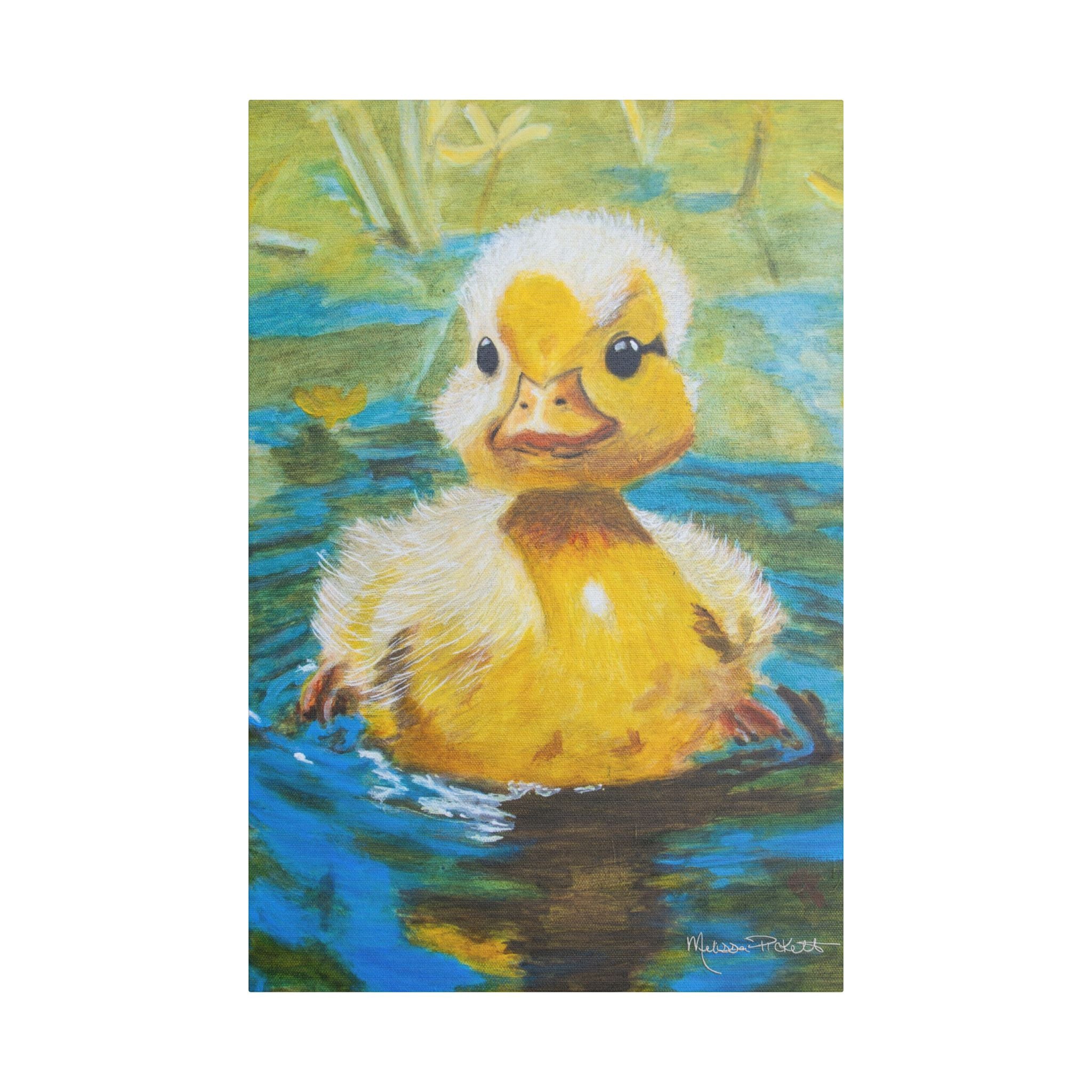 Waddles | Satin Canvas, Stretched