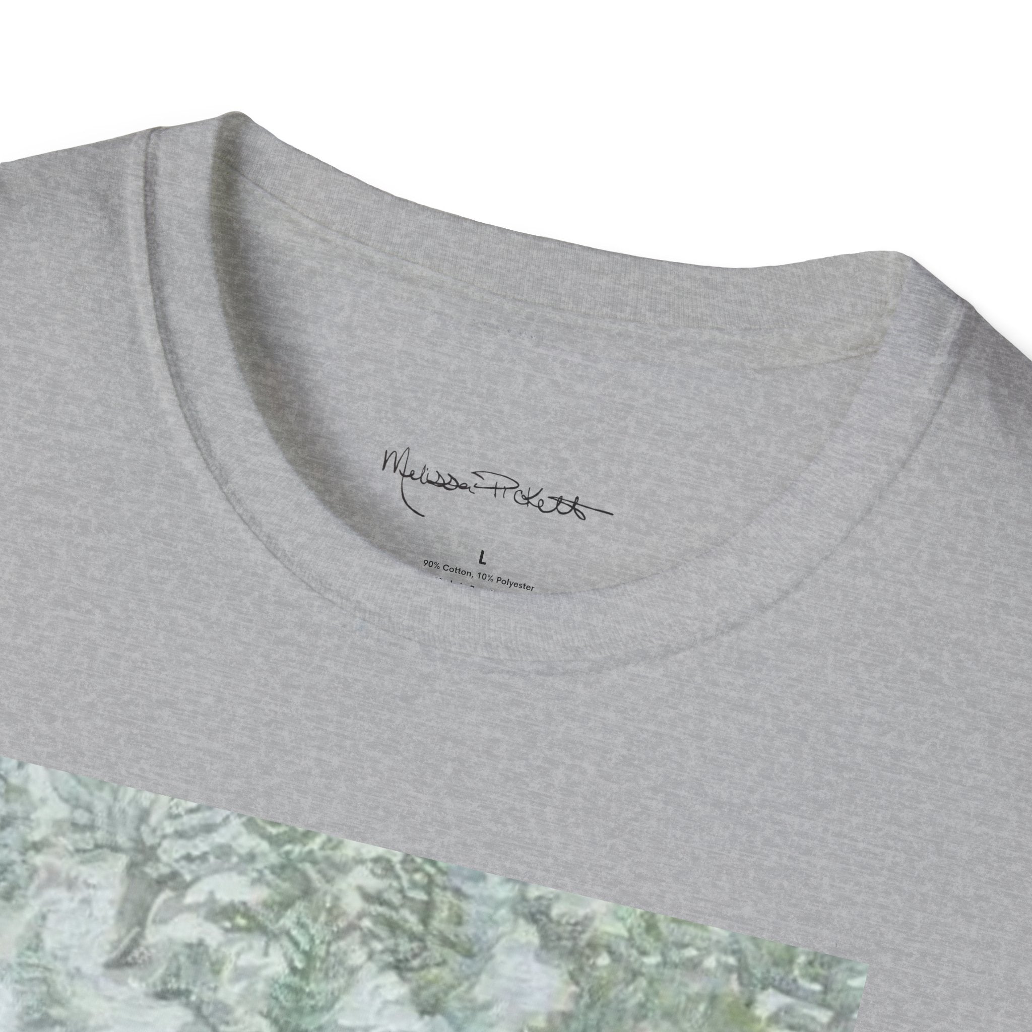 Woman & Snow Leopard | Unisex Softstyle T-Shirt