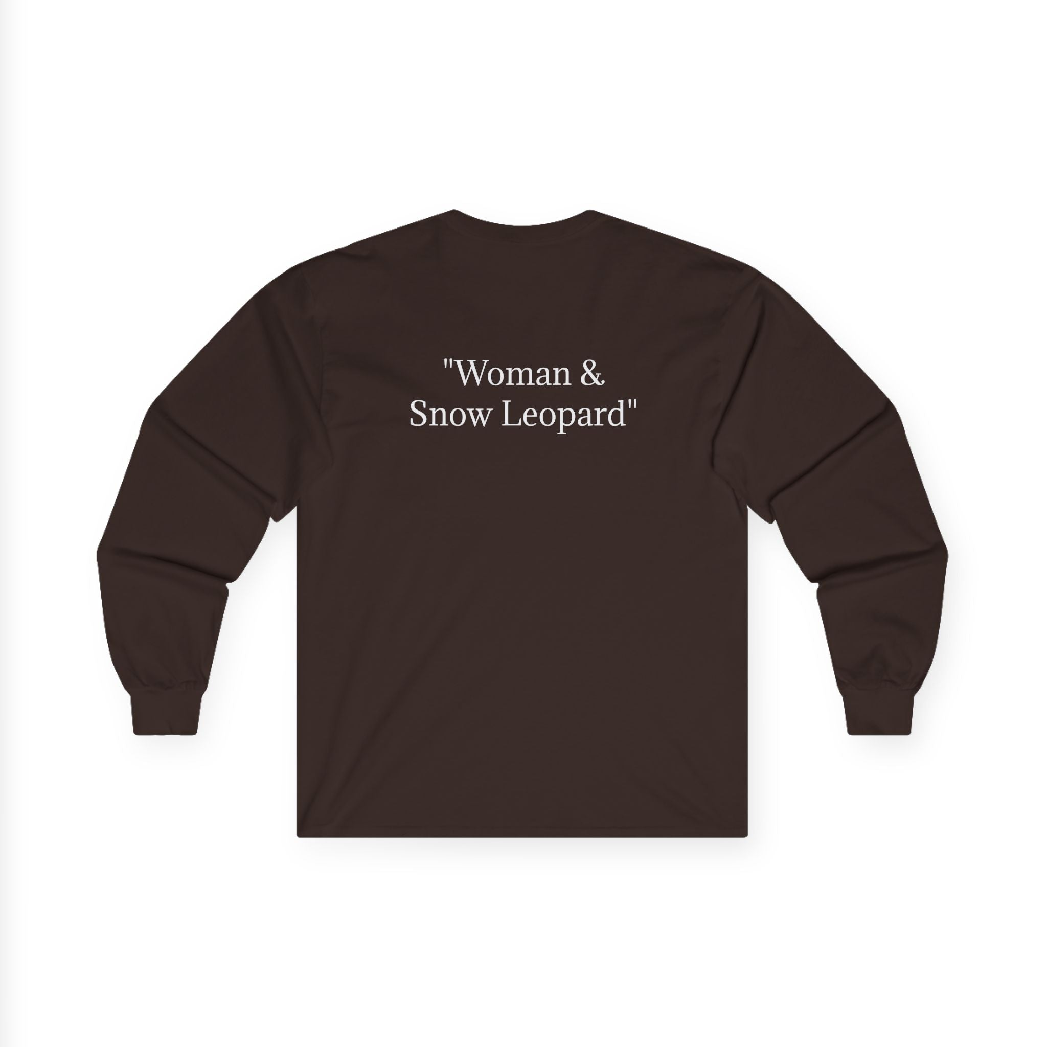 Woman & Snow Leopard | Unisex Ultra Cotton Long Sleeve Tee