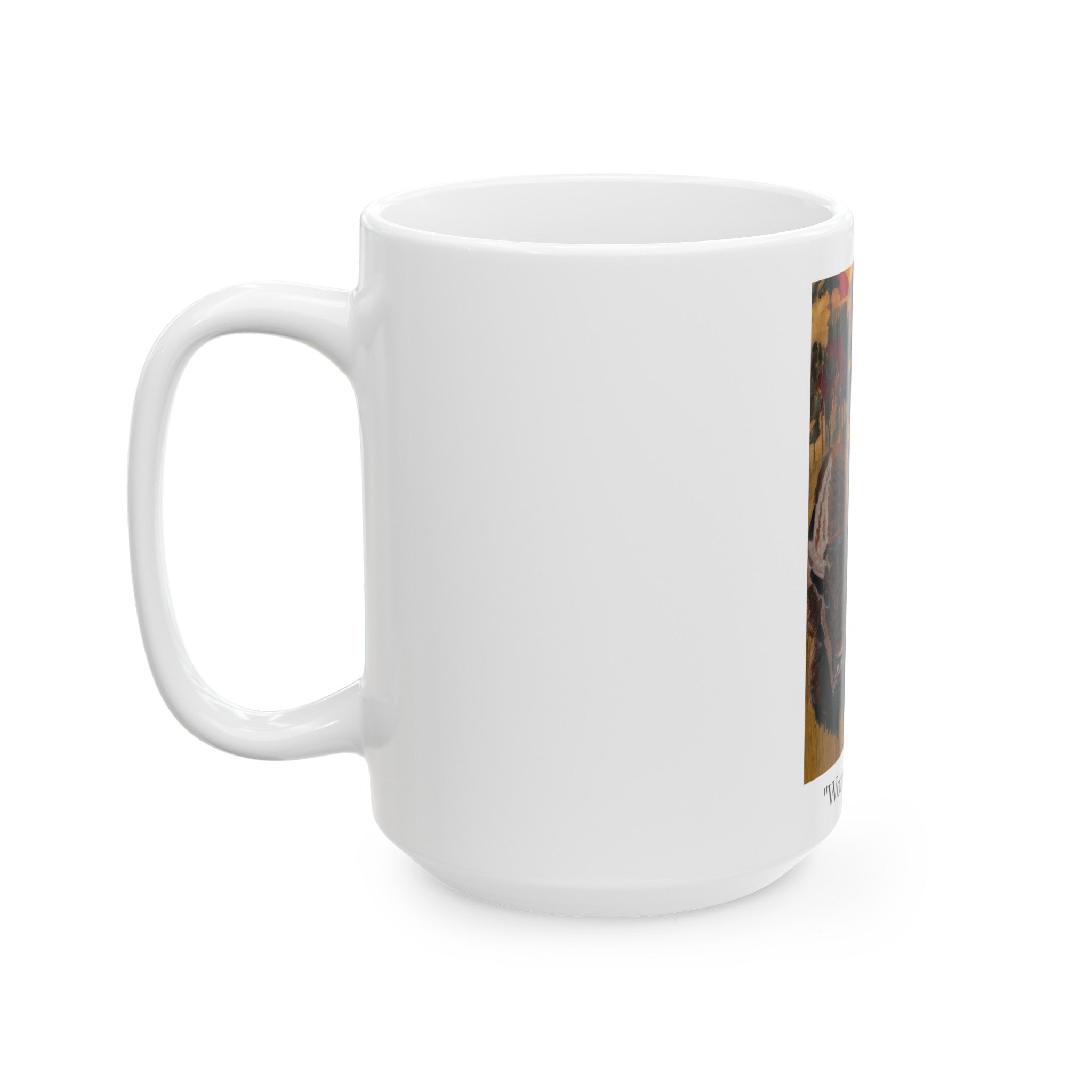 Woman & Bison | Ceramic Mug, (11oz, 15oz)