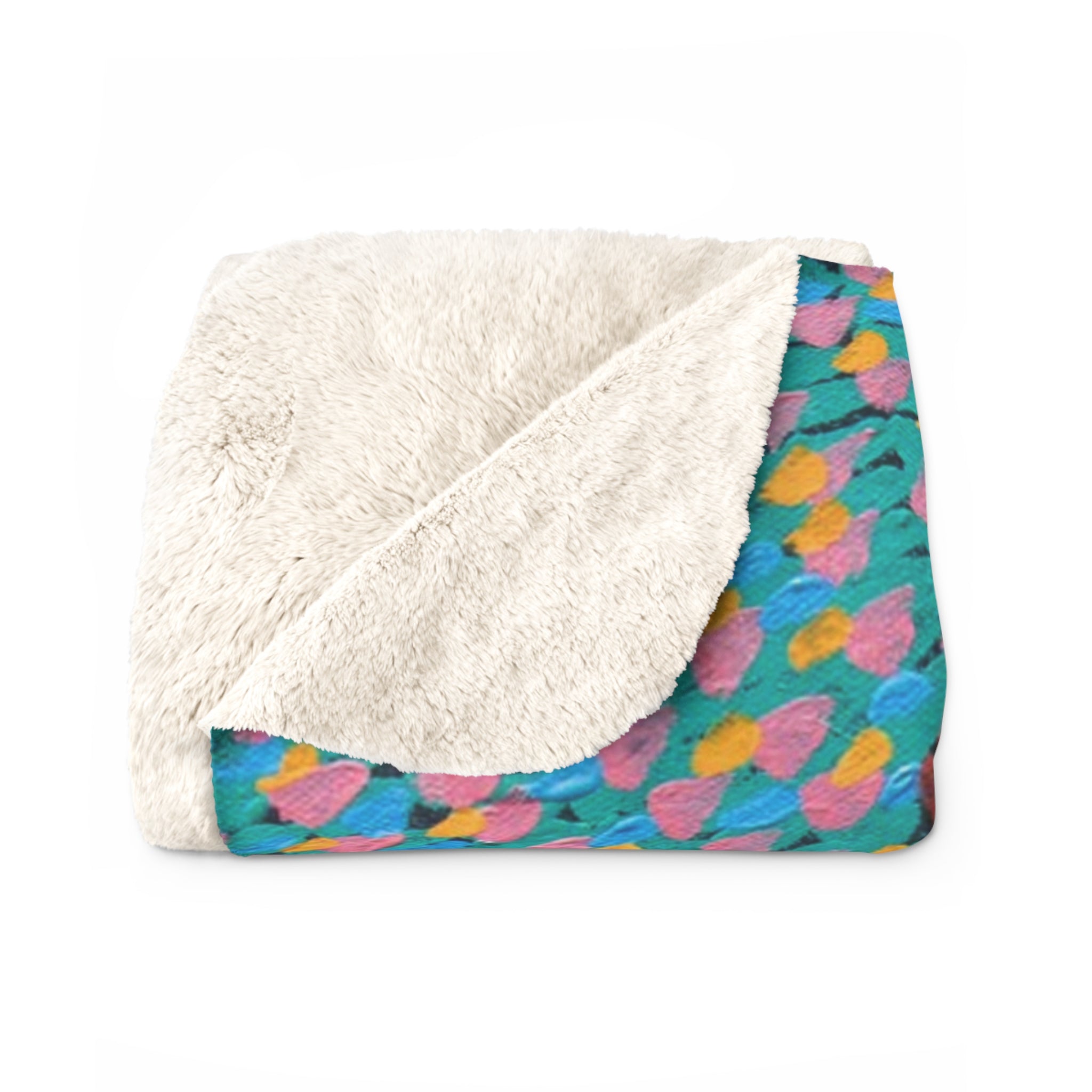 Scarlet Spiral | Sherpa Fleece Blanket