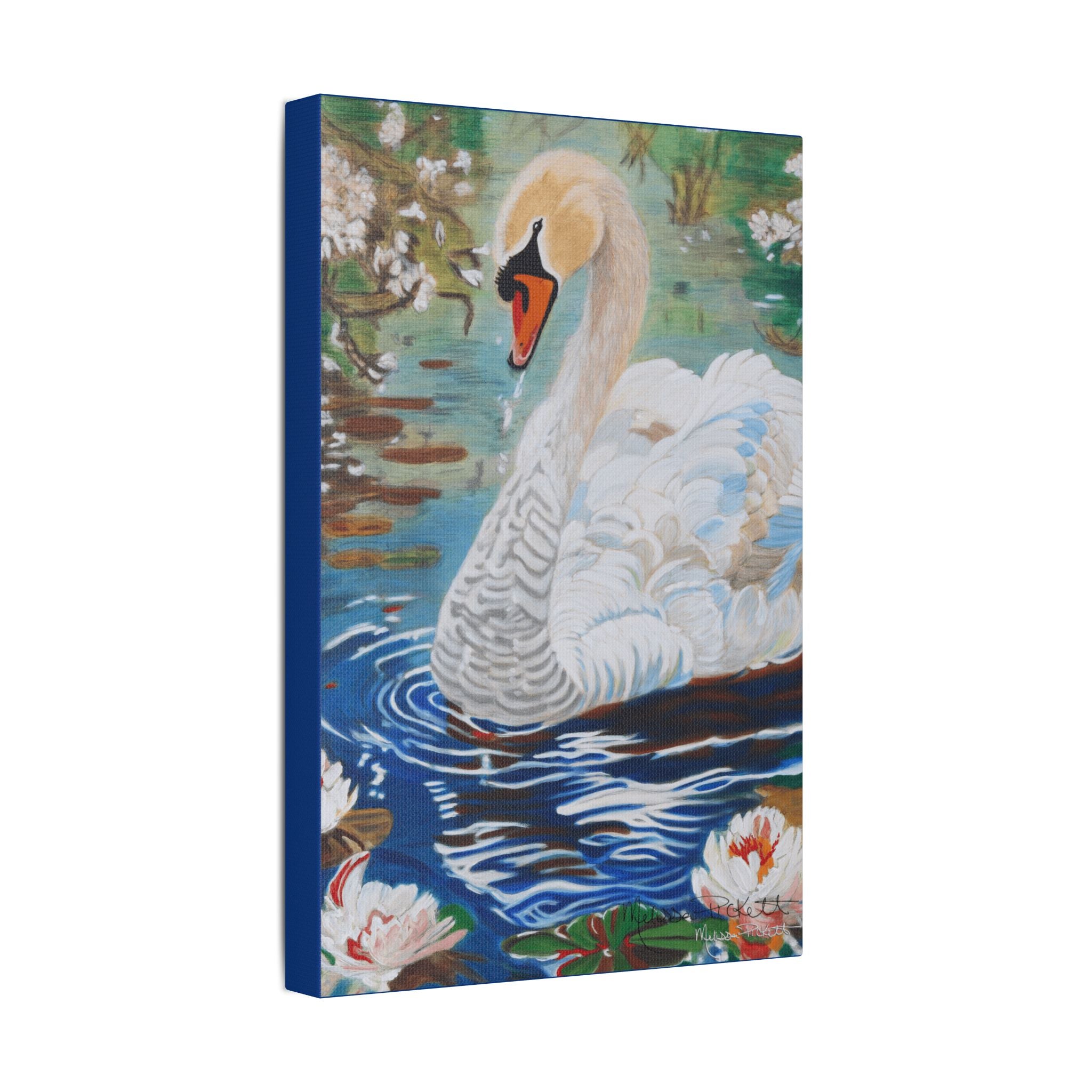 The Swan | Satin Canvas, Stretched