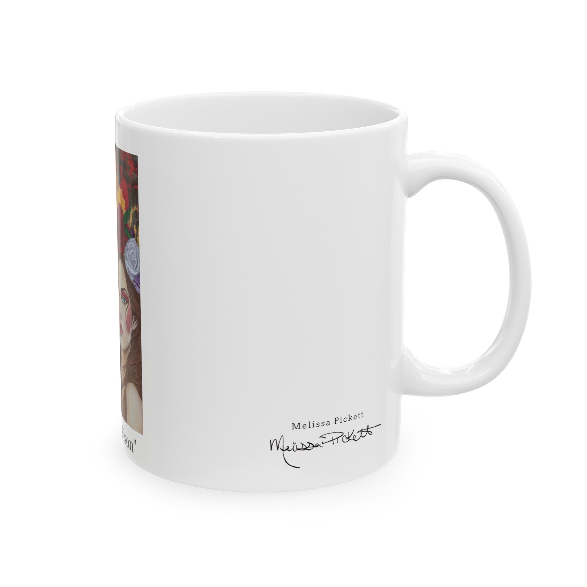 Woman & Bison | Ceramic Mug, (11oz, 15oz)