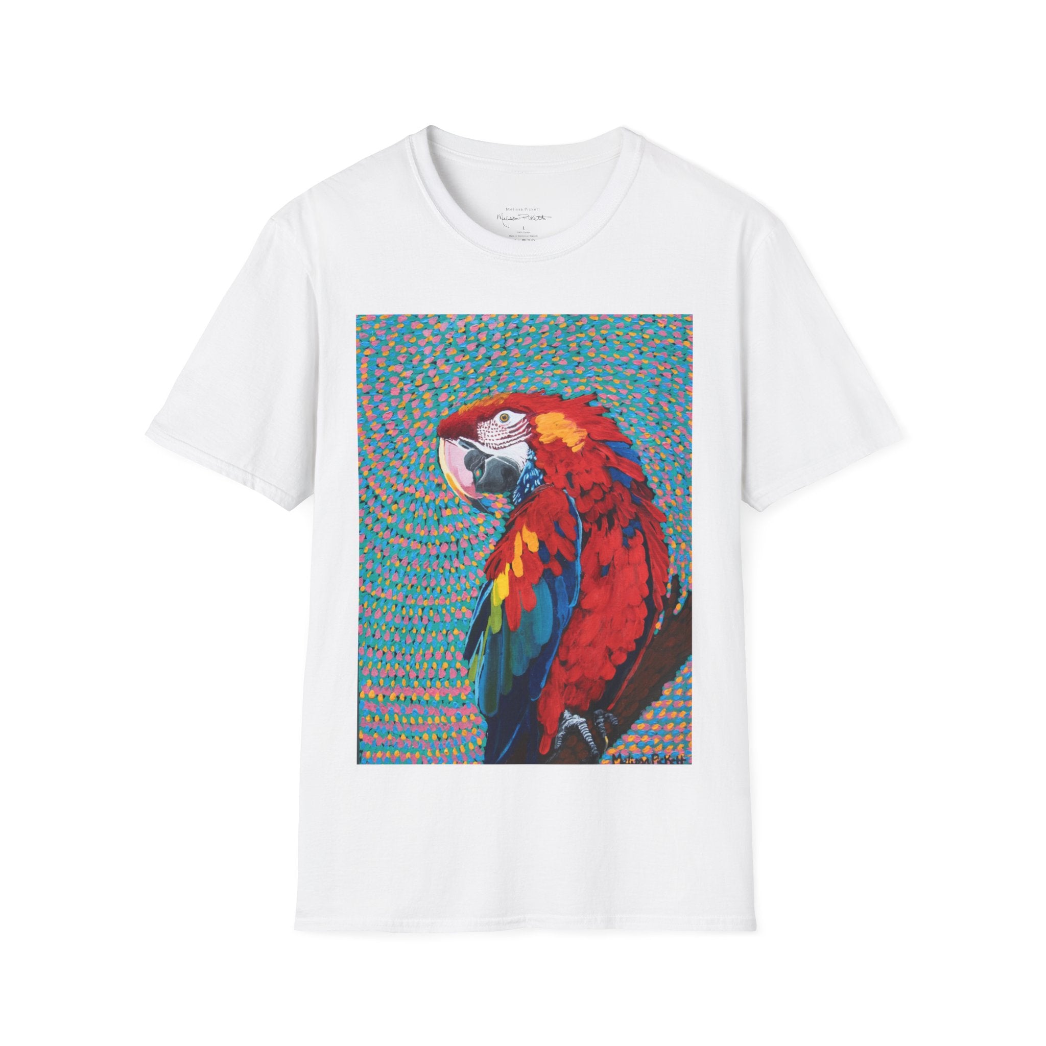 Scarlet Spiral/Directional Scarlet | Unisex Softstyle T-Shirt