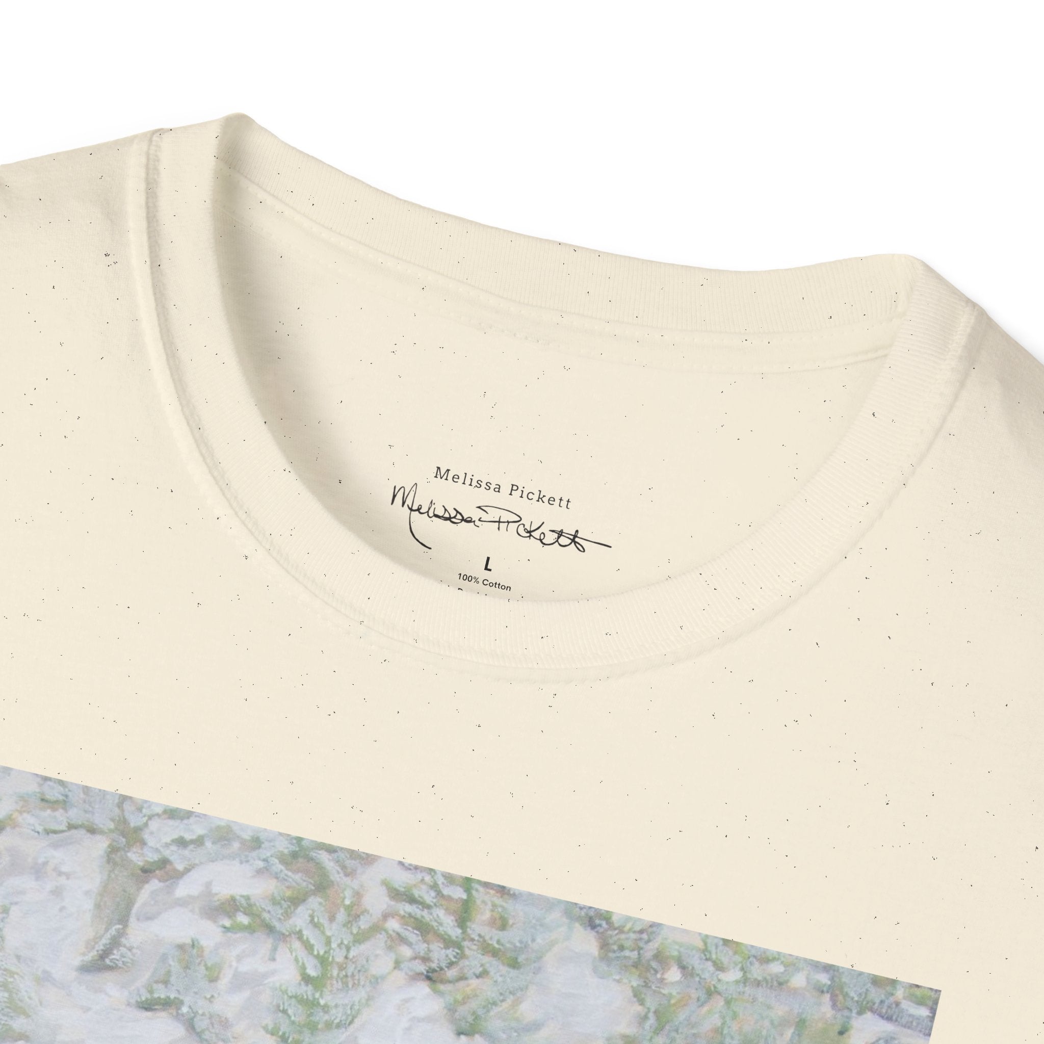 Woman & Snow Leopard | Unisex Softstyle T-Shirt