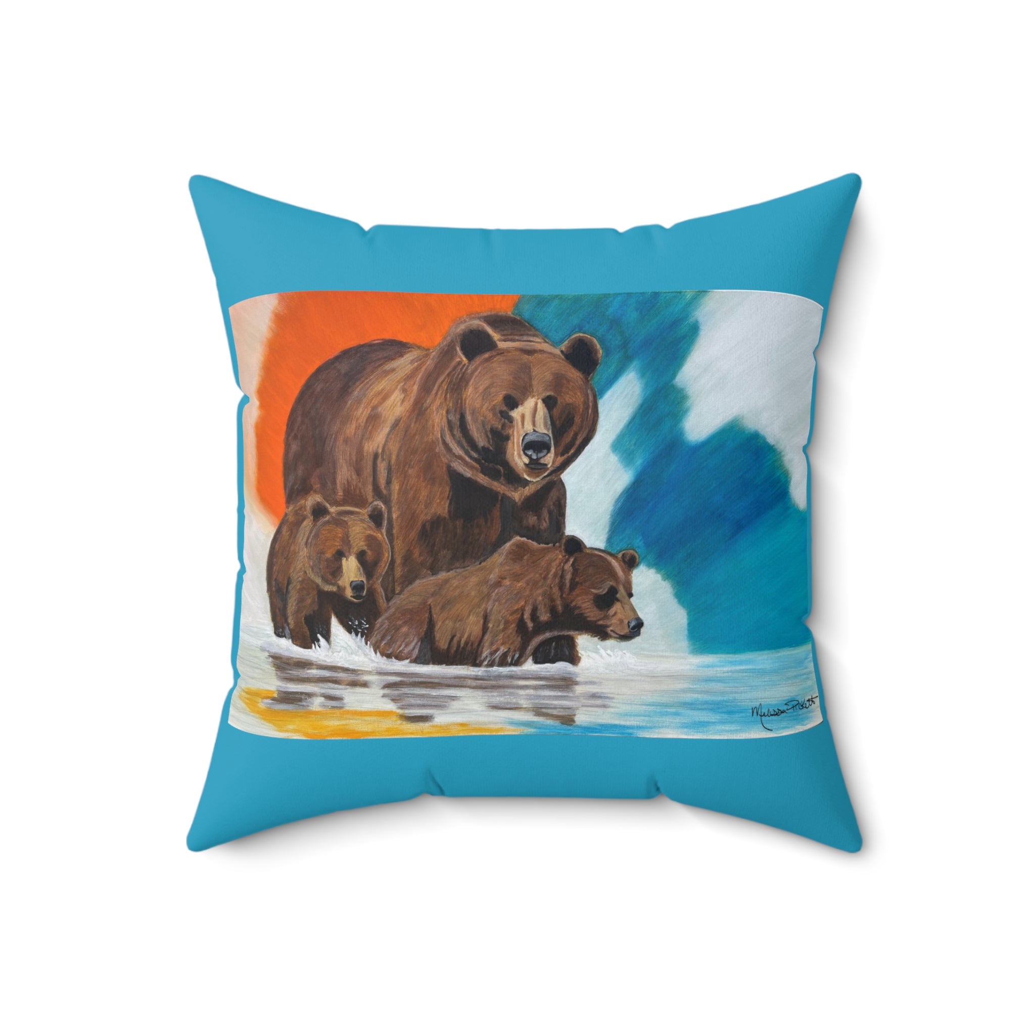 Mother Bear | Spun Polyester Square Pillow