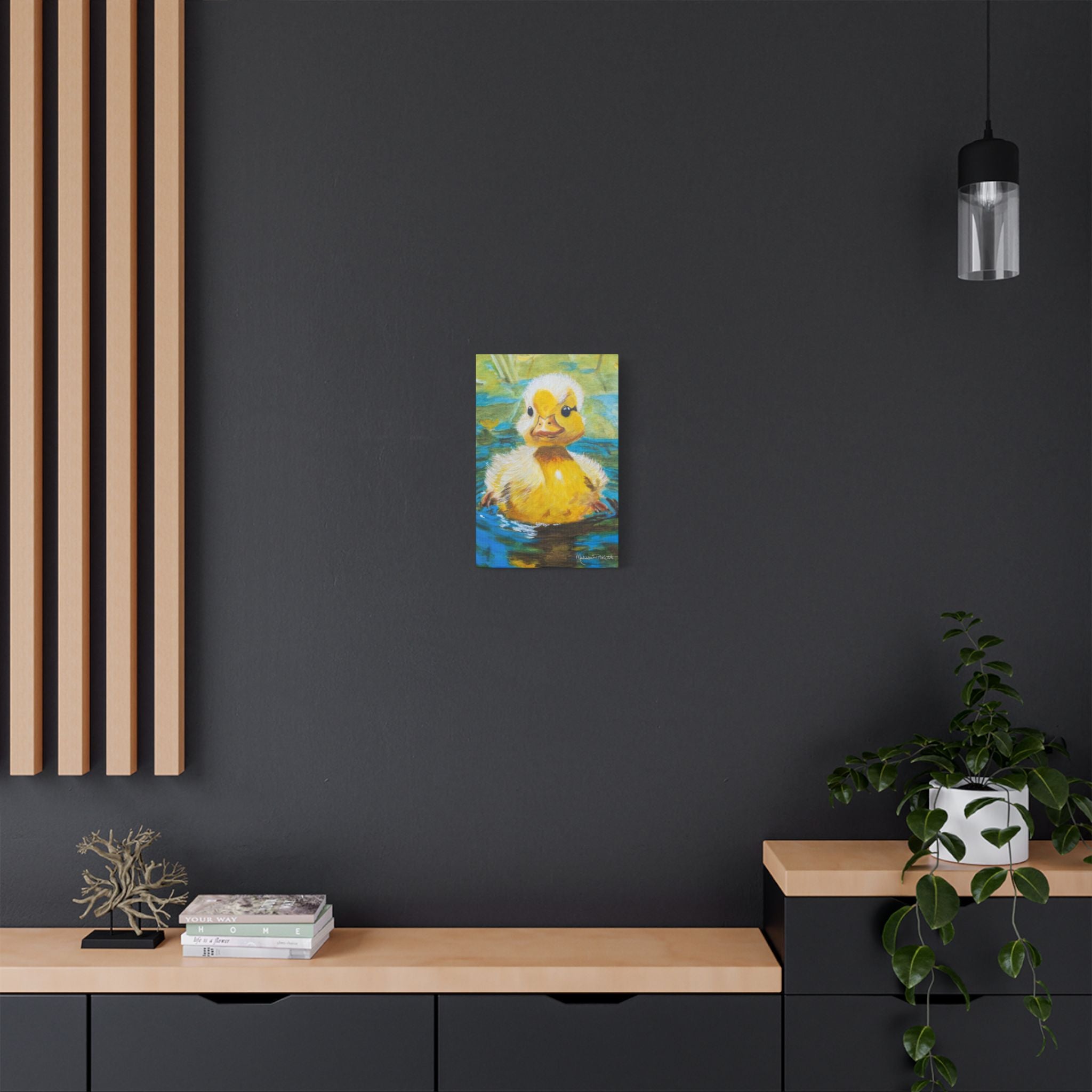 Waddles | Satin Canvas, Stretched