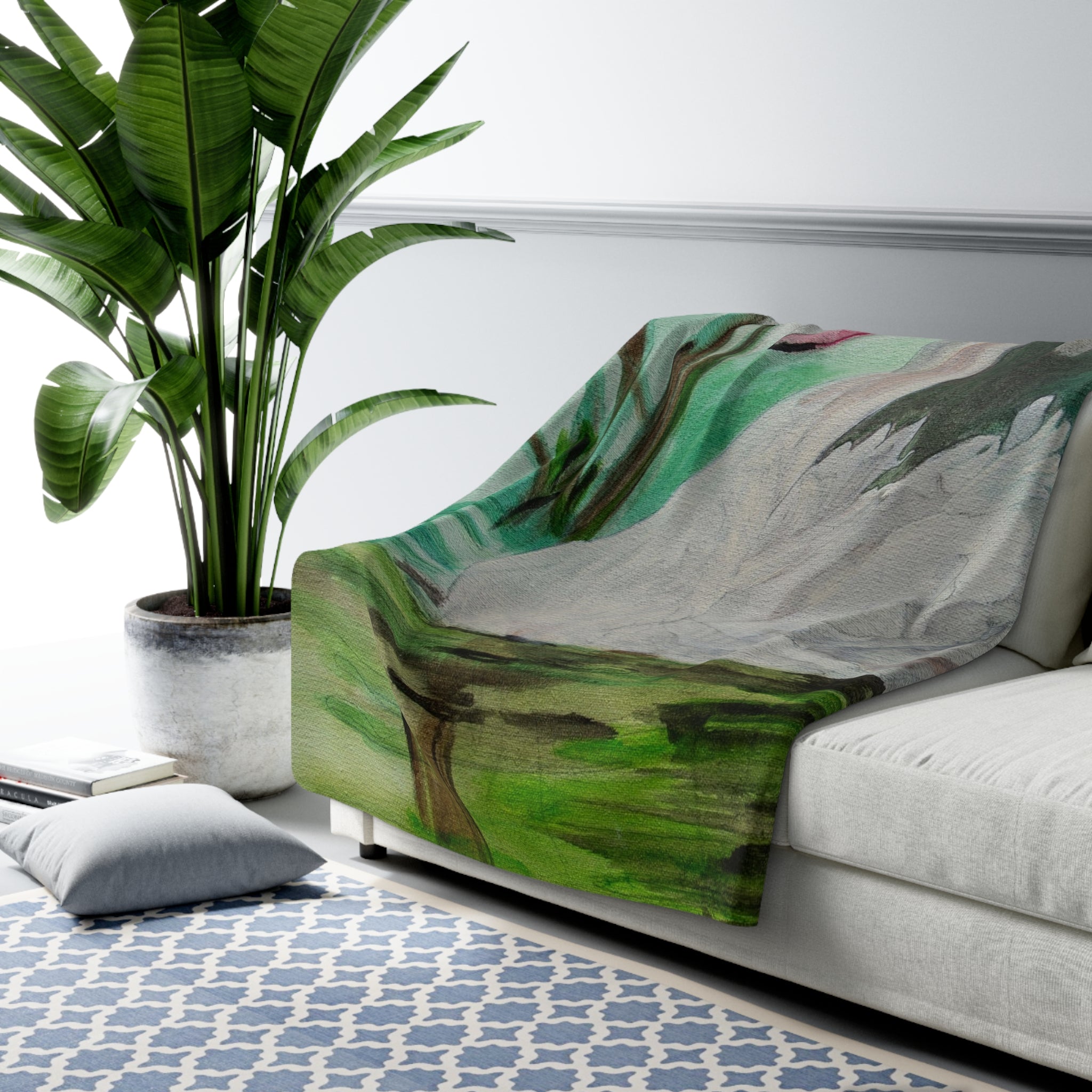 Swan | Sherpa Fleece Blanket