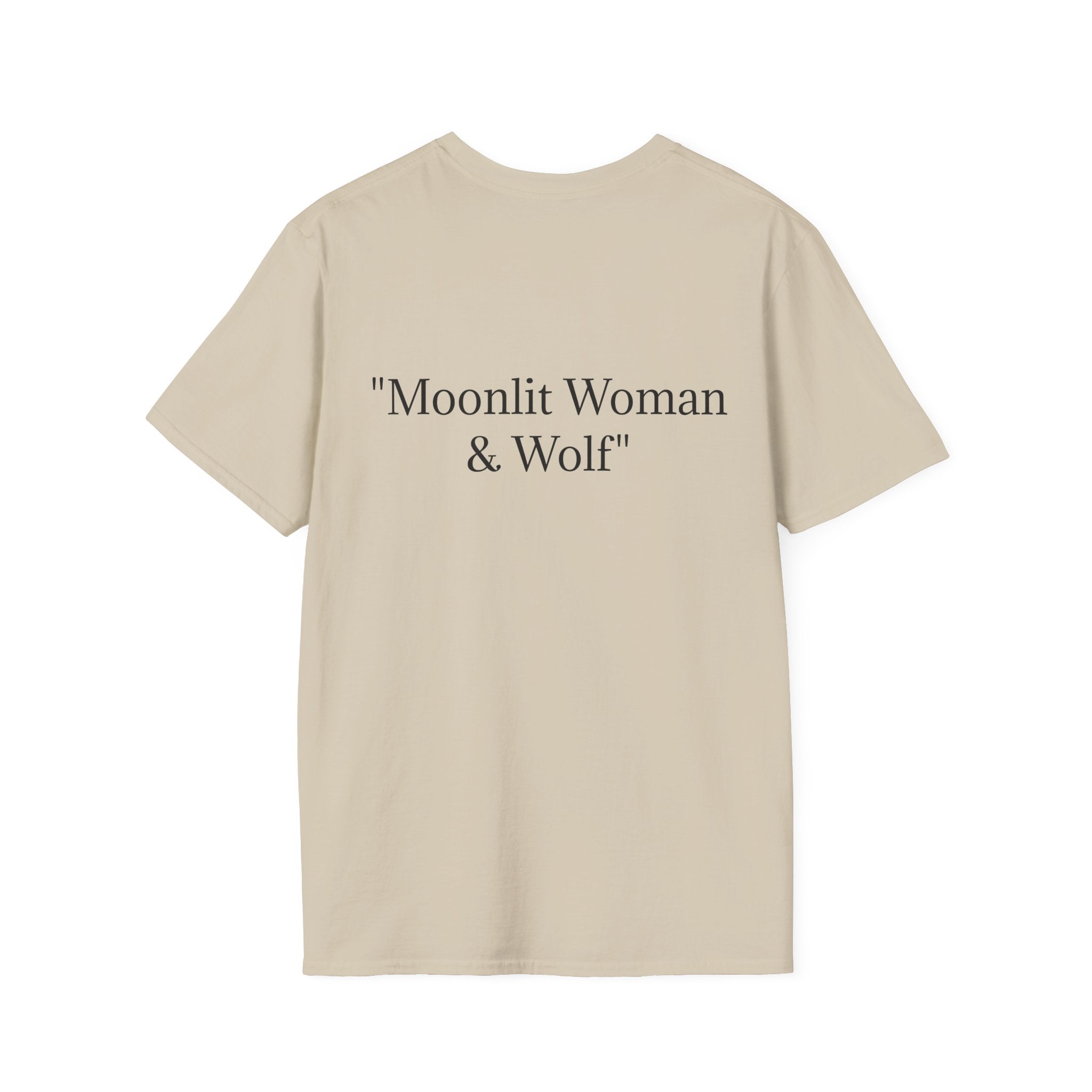 Moonlit Woman & Wolf | Unisex Softstyle T-Shirt