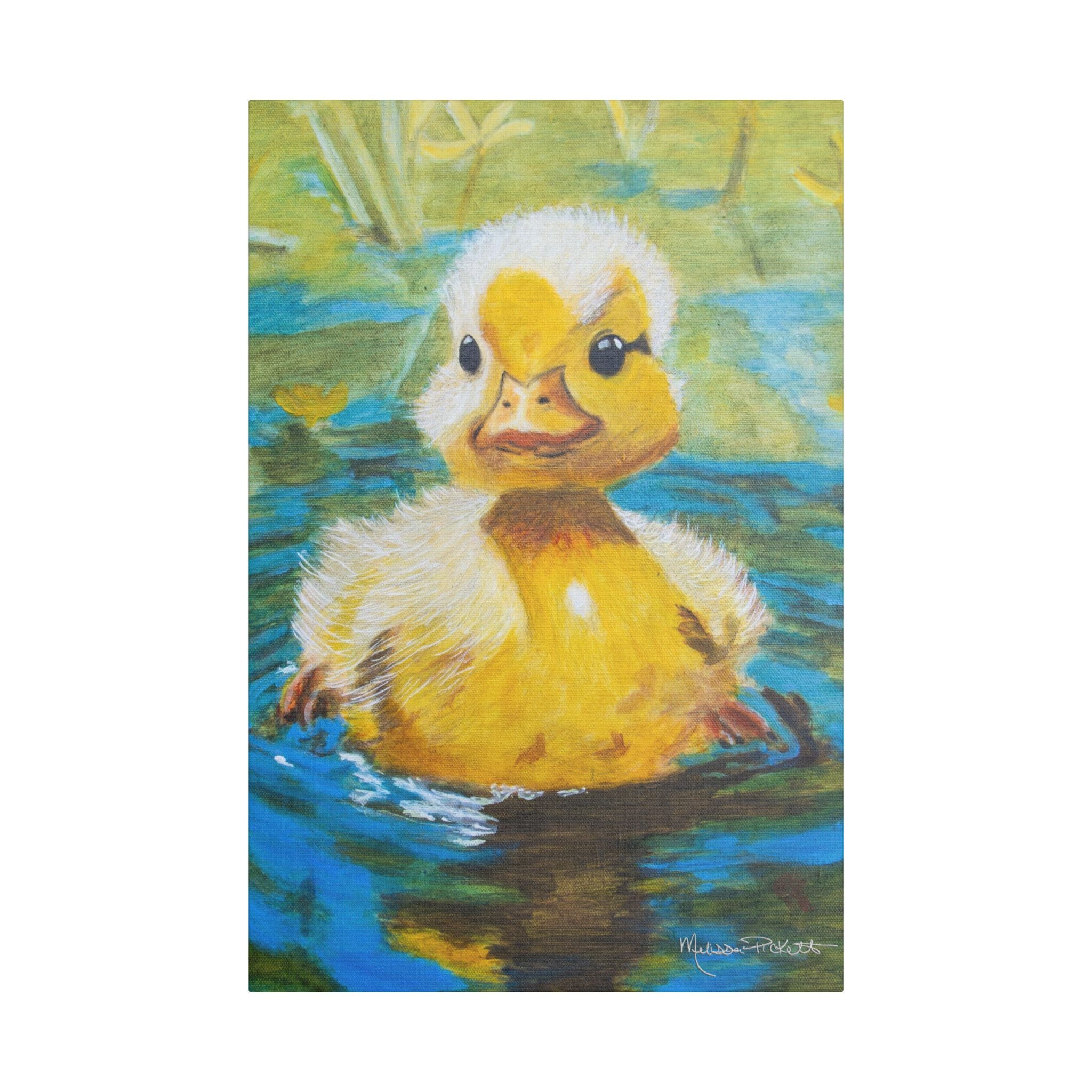 Waddles | Satin Canvas, Stretched