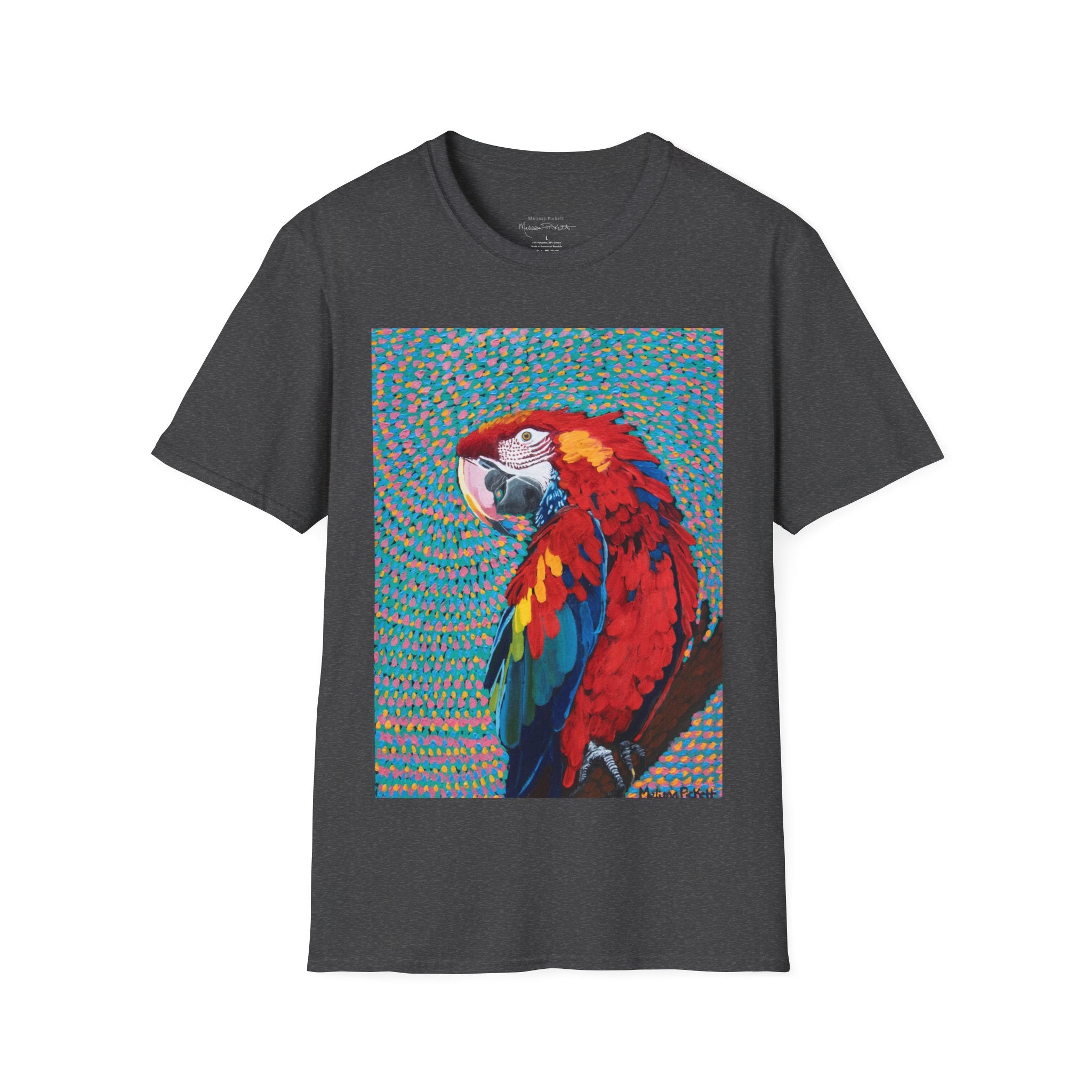 Scarlet Spiral/Directional Scarlet | Unisex Softstyle T-Shirt