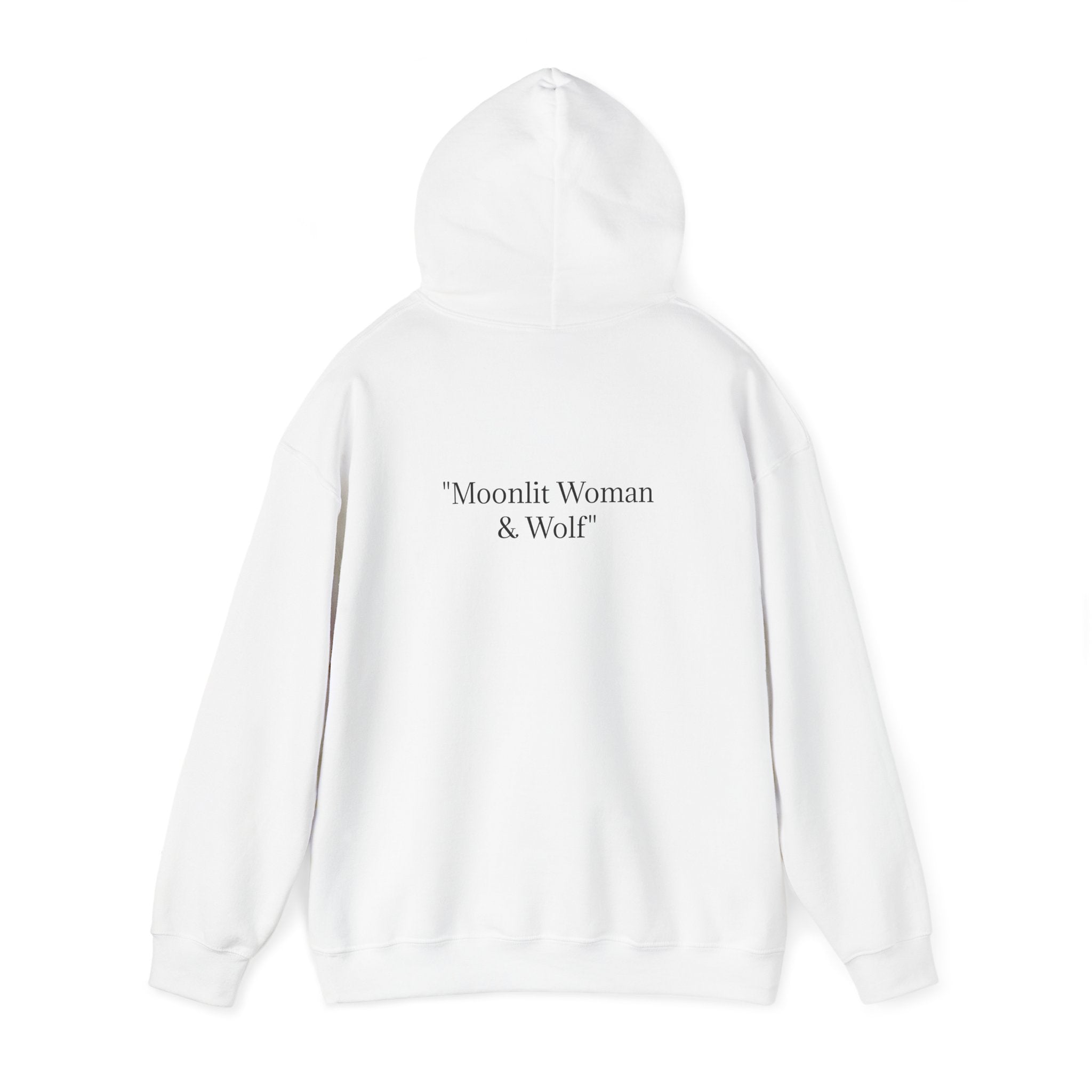 Moonlit Woman & Wolf | Unisex Heavy Blend™ Hooded Sweatshirt