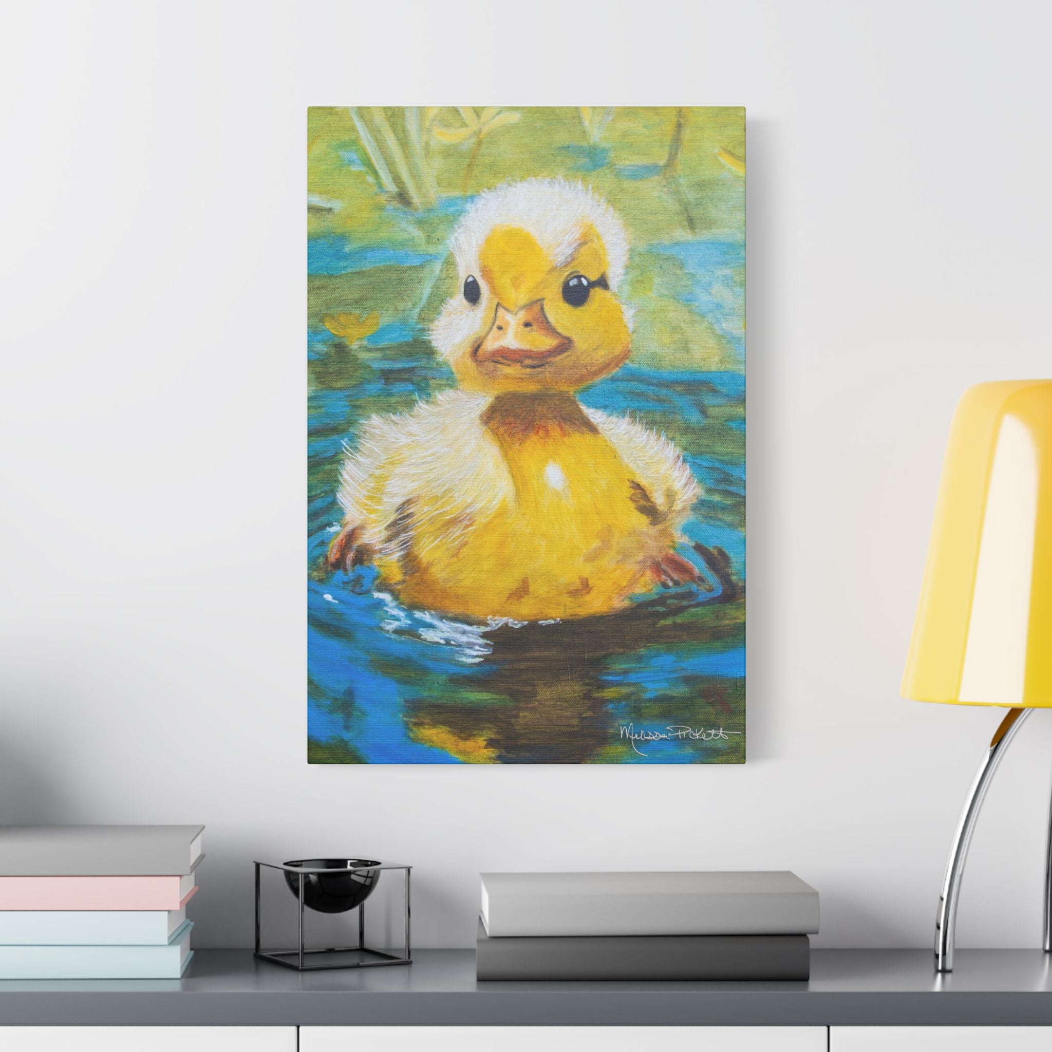 Waddles | Satin Canvas, Stretched