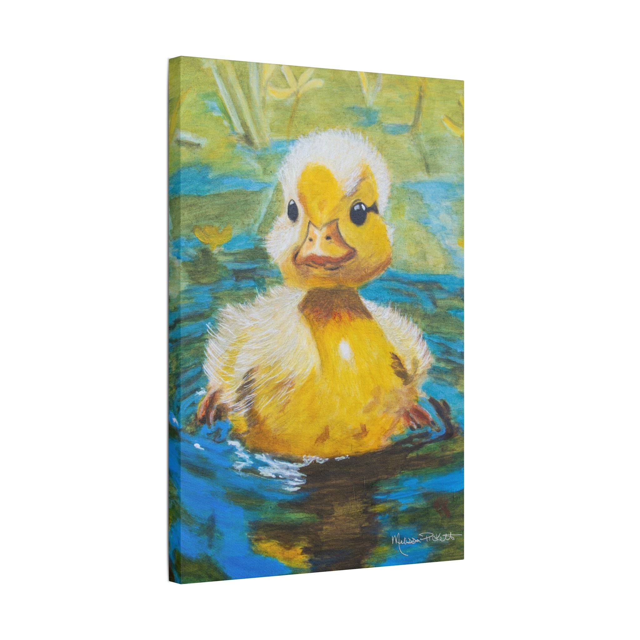 Waddles | Satin Canvas, Stretched