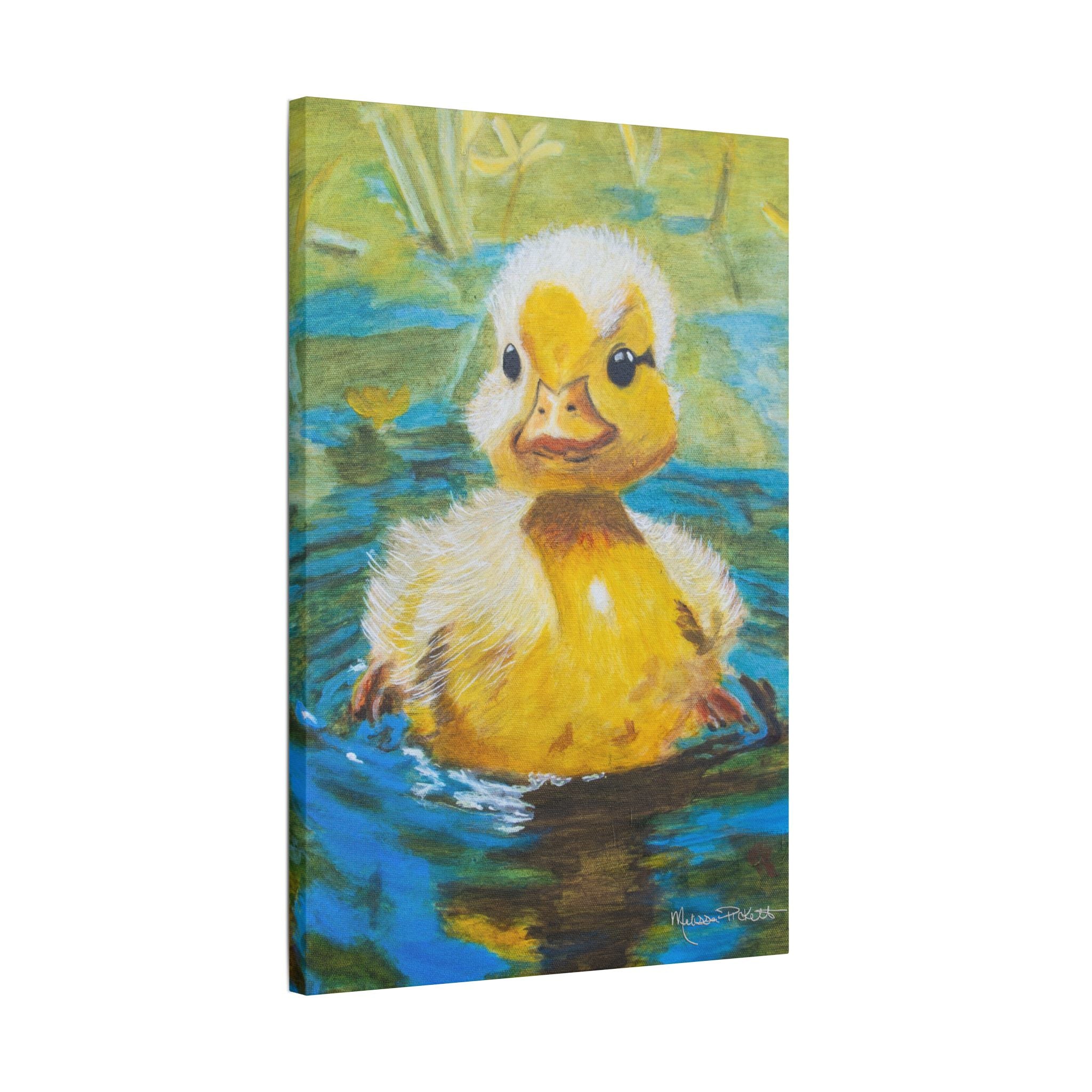 Waddles | Satin Canvas, Stretched