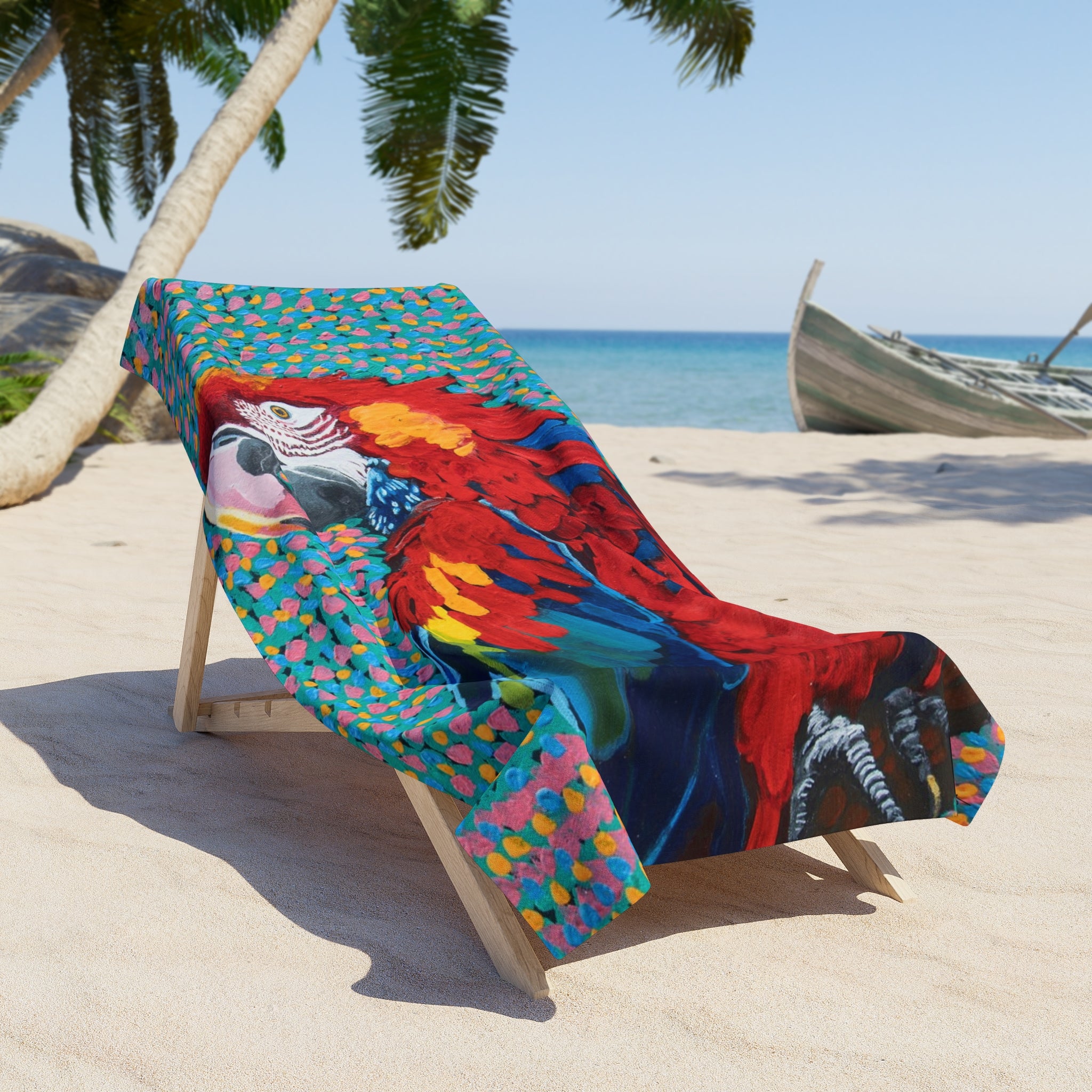 Scarlet Spiral | Beach Towel
