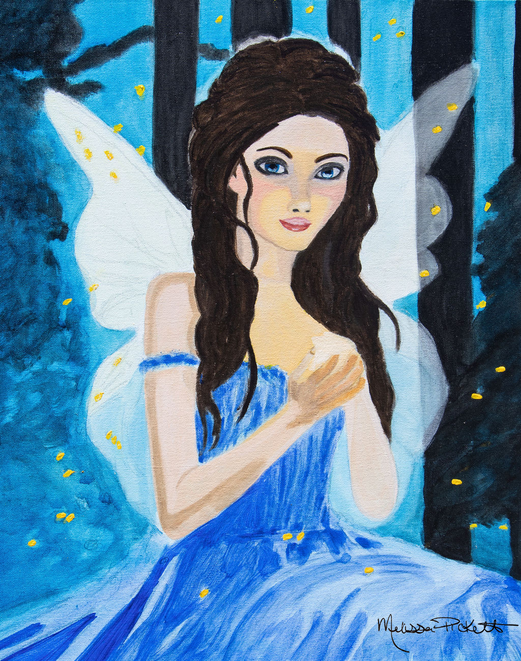 Fairy in Moonlit Woods