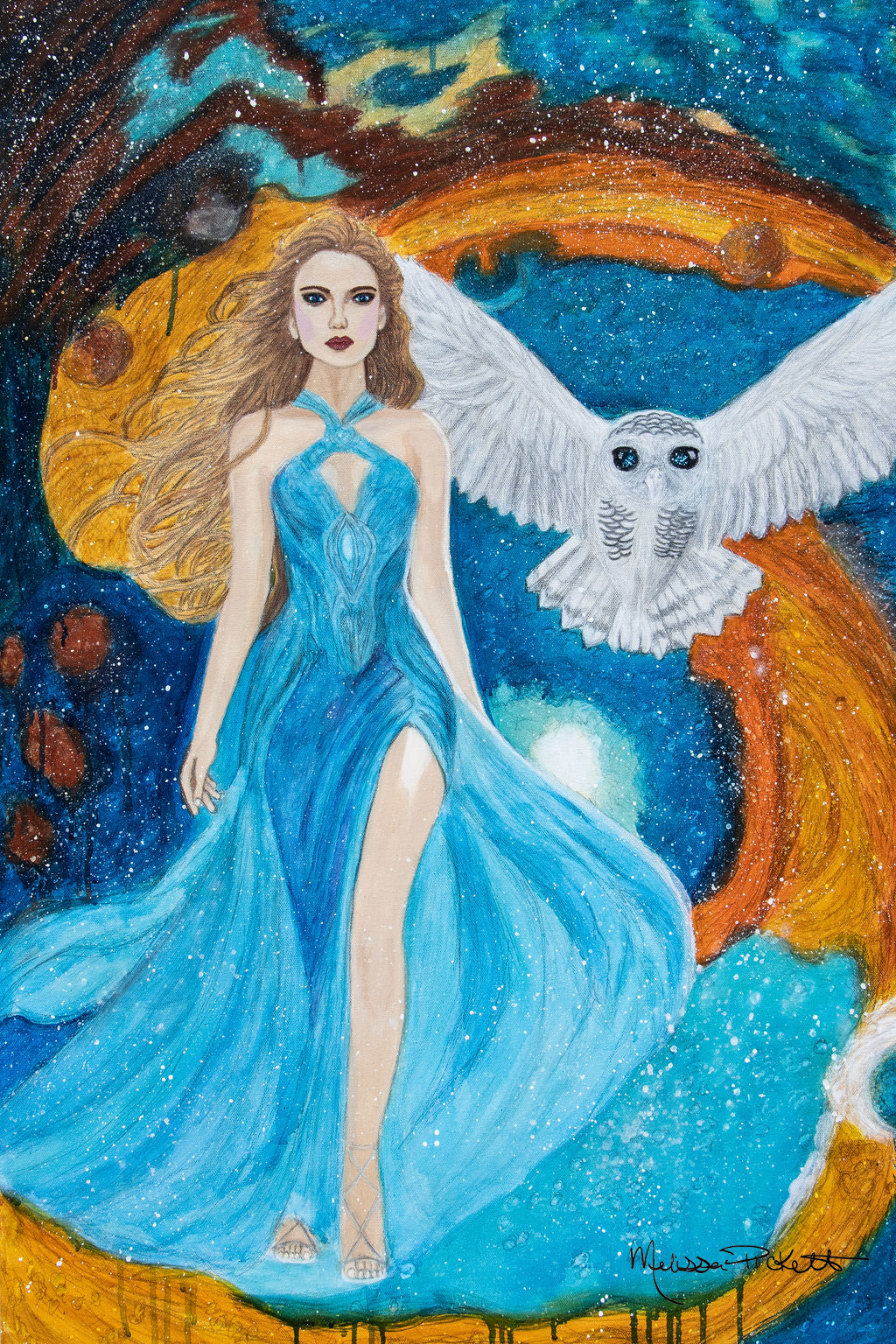 Galaxy Girl & Owl