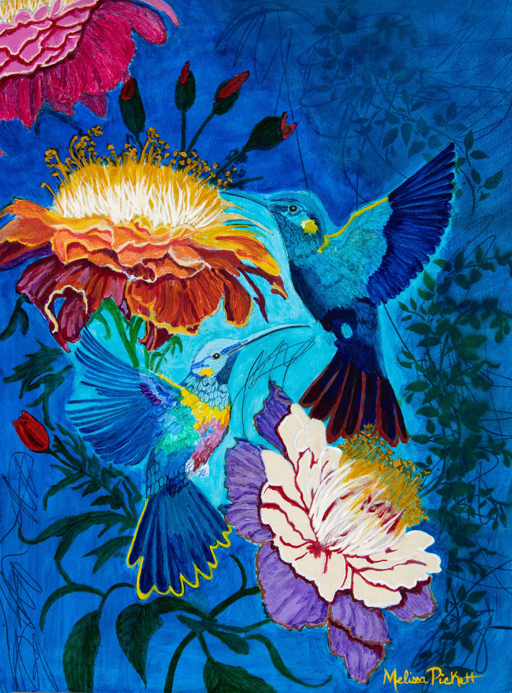 Pair of Hummingbirds