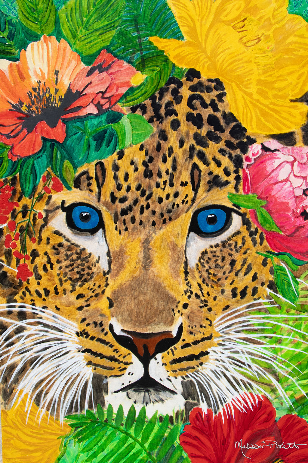 Jaguar & Flowers