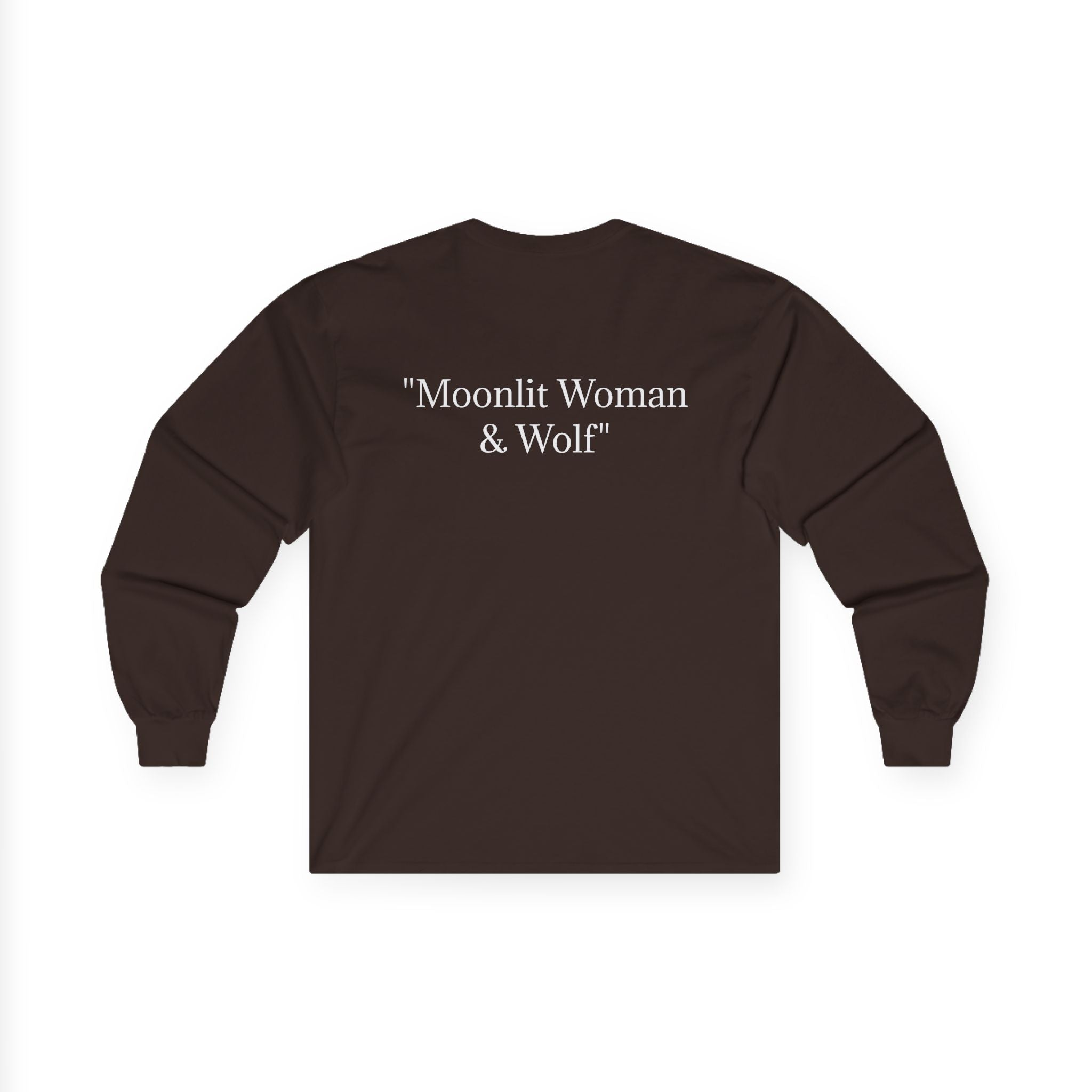 Moonlit Woman & Wolf | Unisex Ultra Cotton Long Sleeve Tee