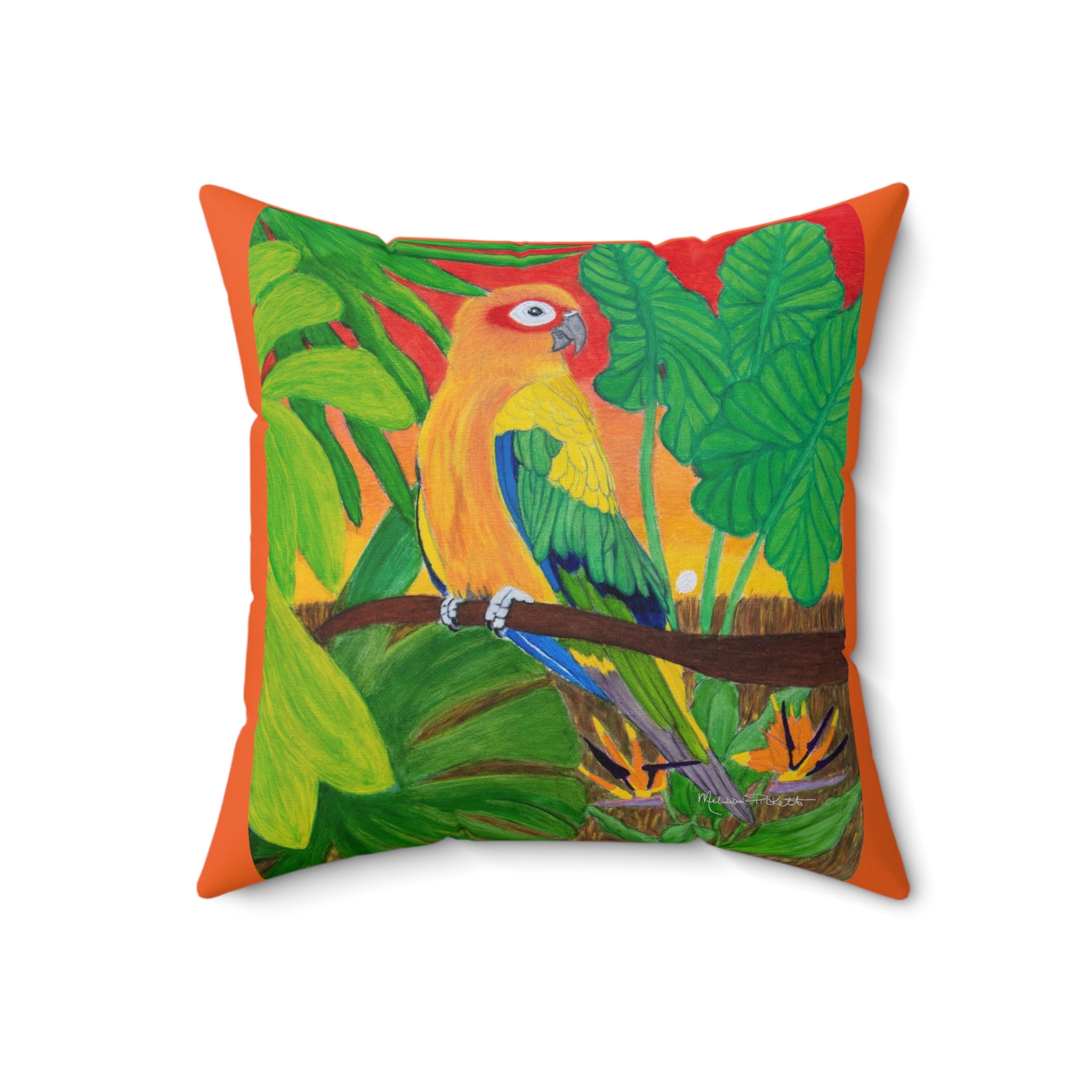 Sun Conure | Spun Polyester Square Pillow