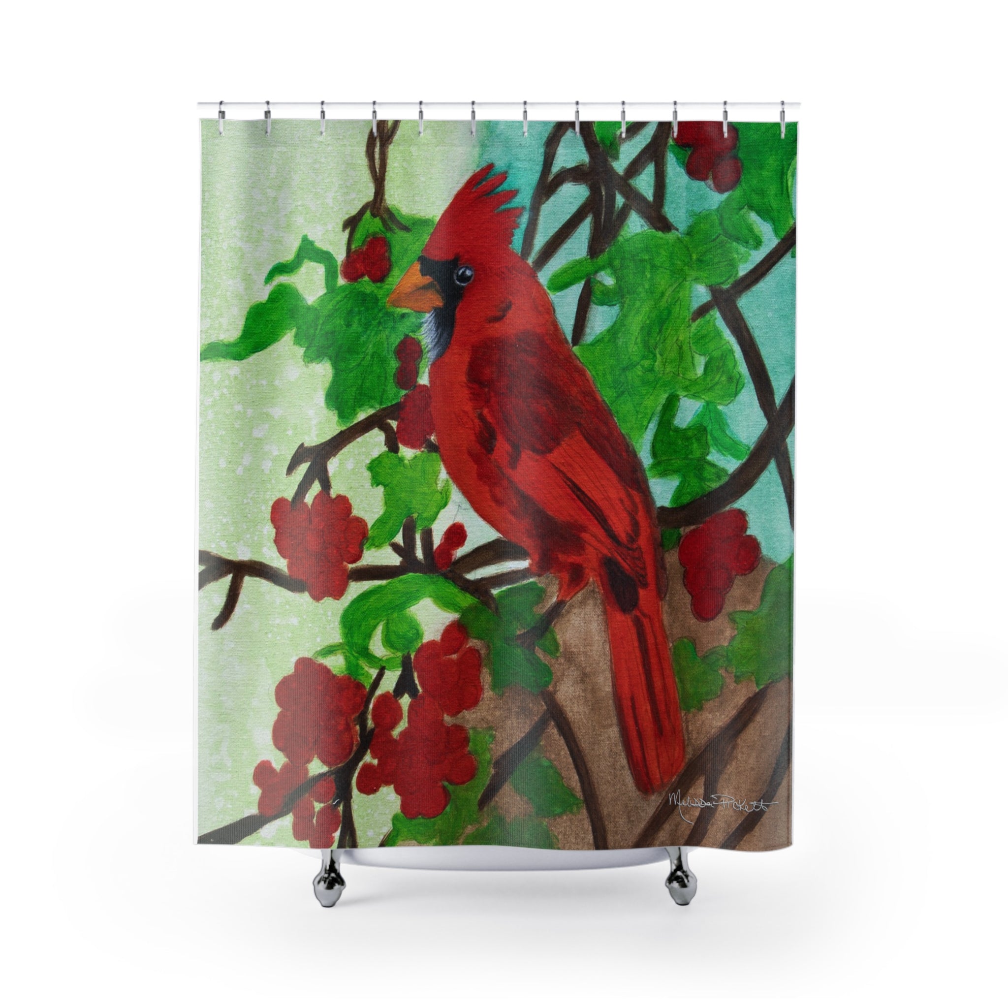 Cardinal (Green) | Shower Curtains