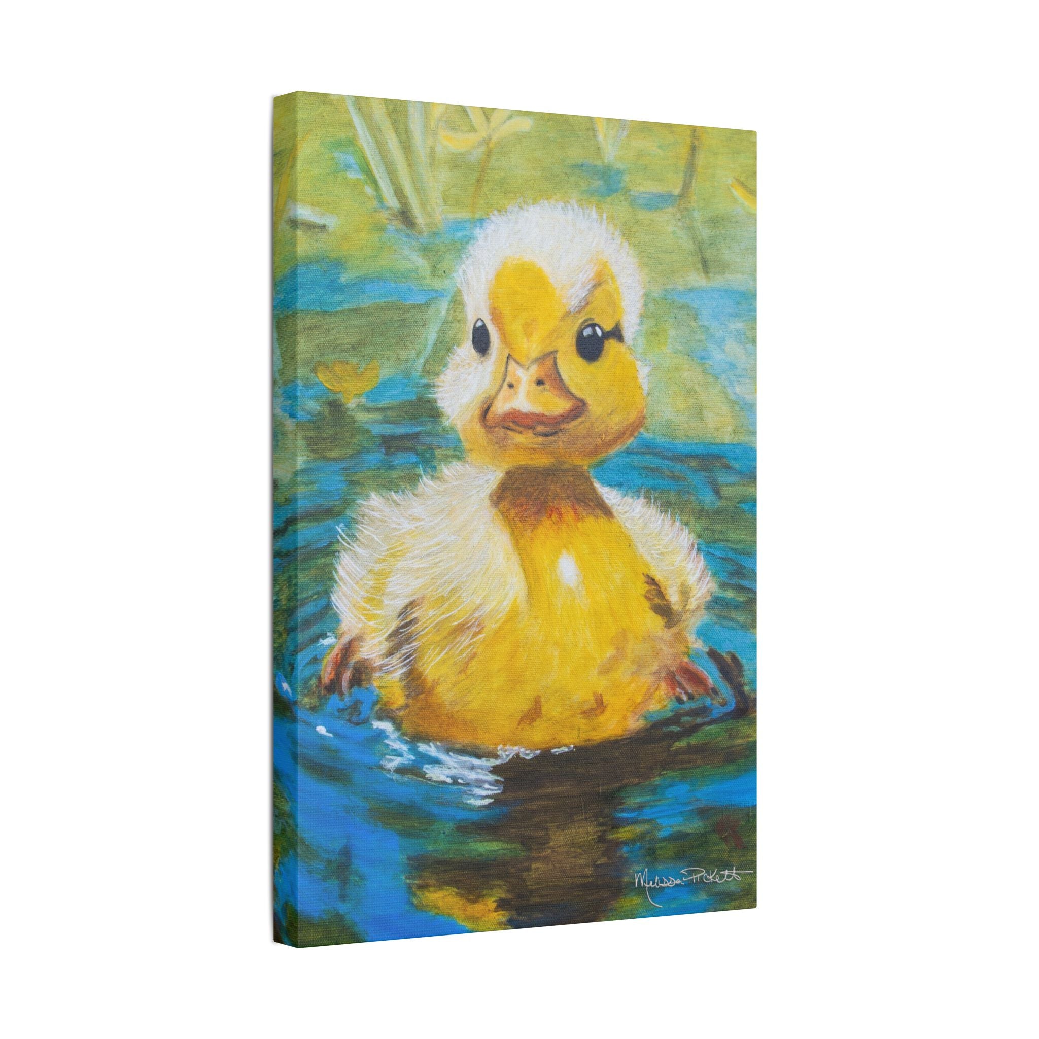 Waddles | Satin Canvas, Stretched