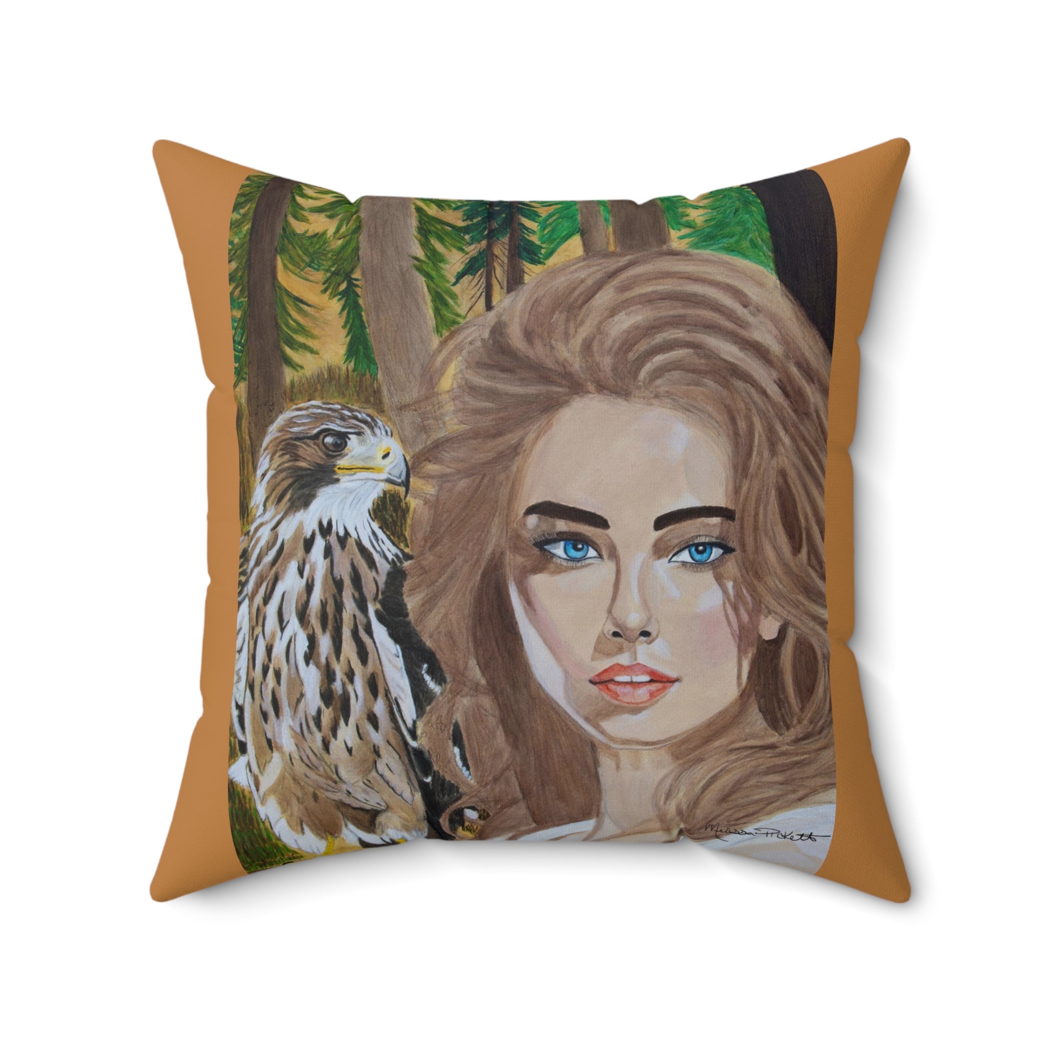 Sarah & Charlie | Spun Polyester Square Pillow