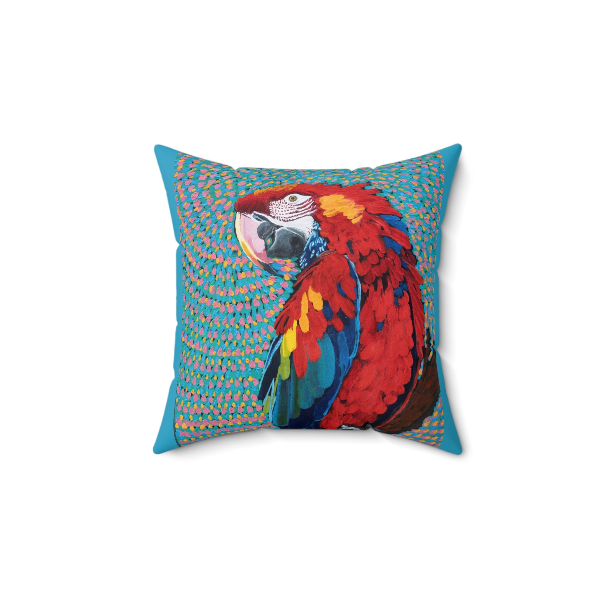 Scarlet Spiral | Spun Polyester Square Pillow