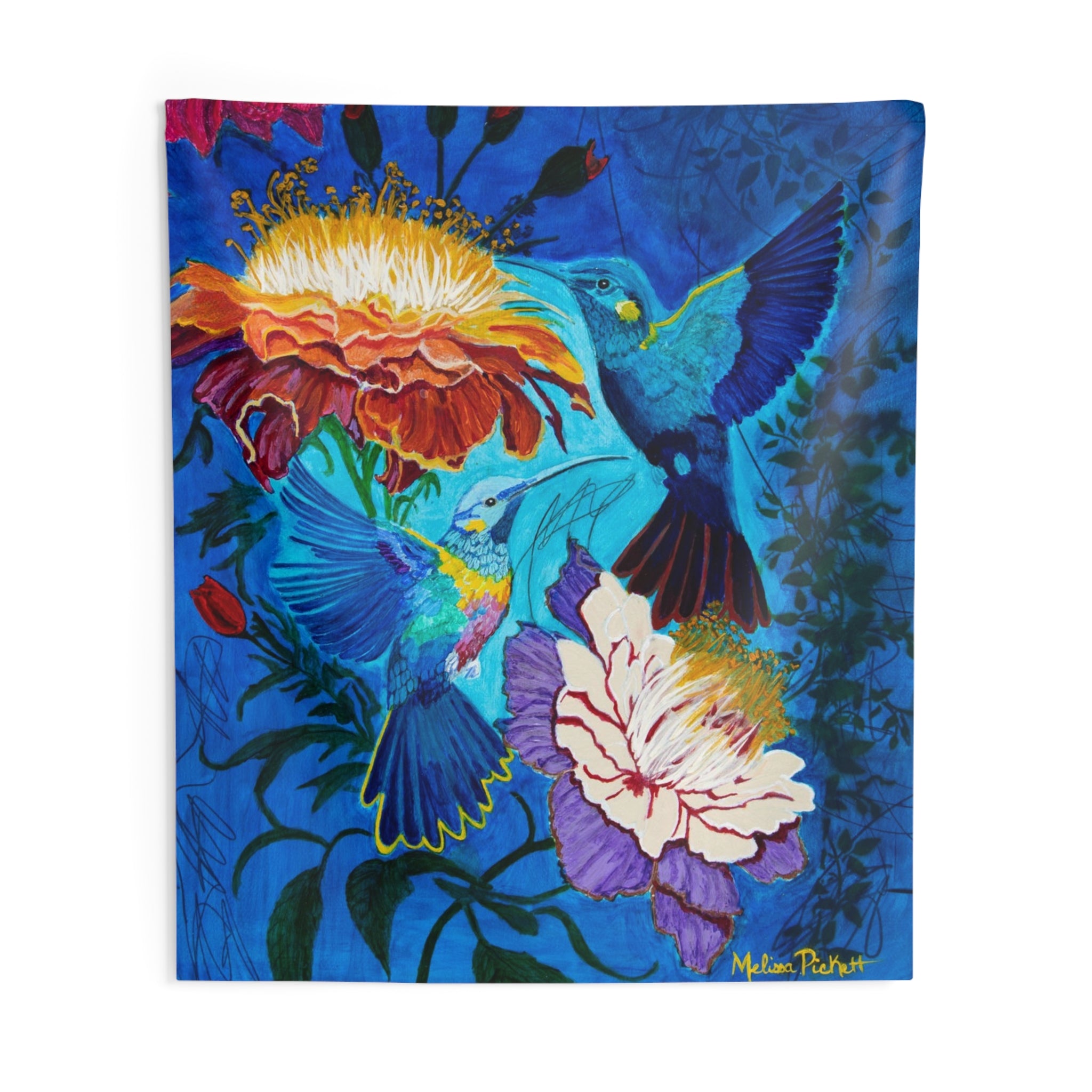 Pair of Hummingbirds | Indoor Wall Tapestries