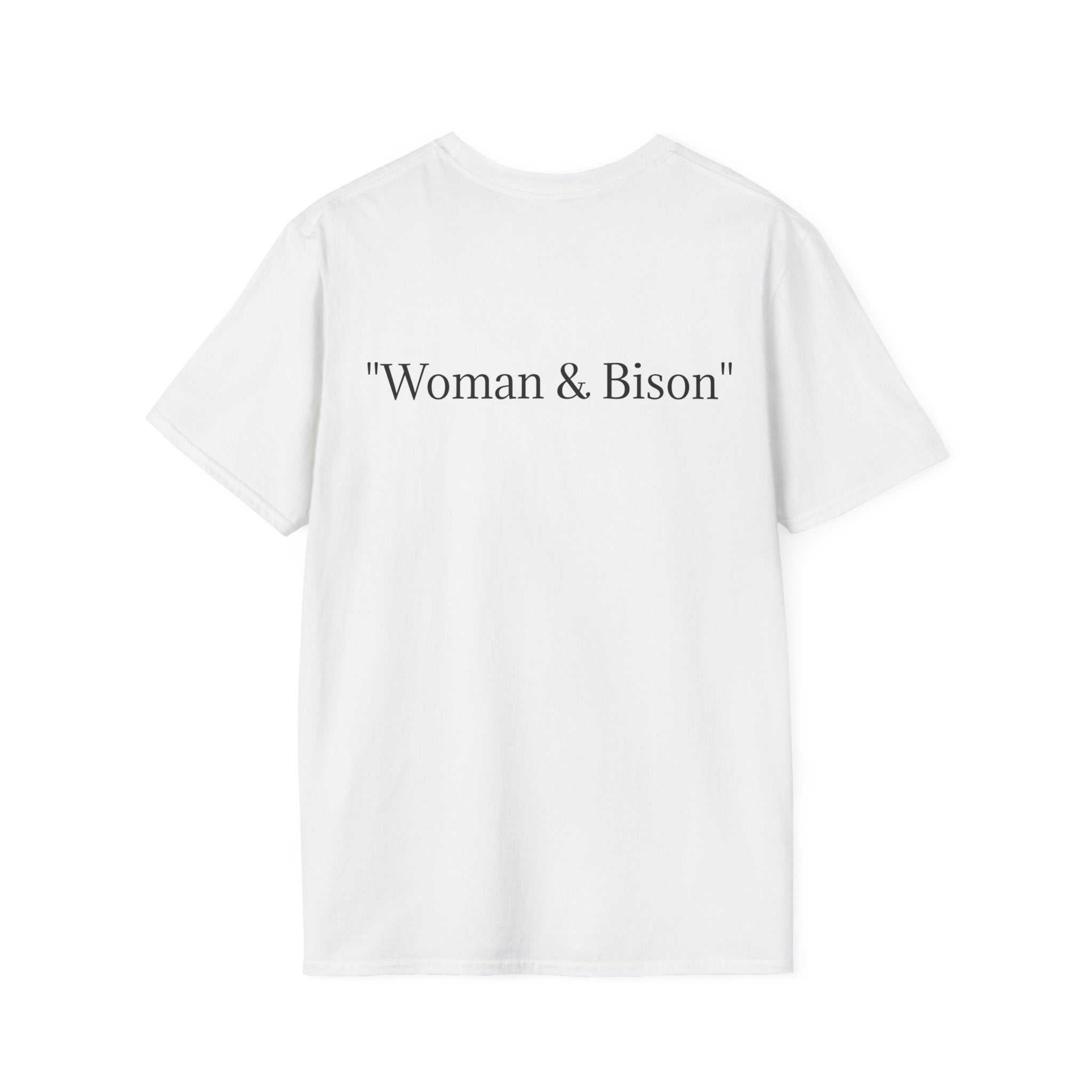 Woman & Bison | Unisex Softstyle T-Shirt