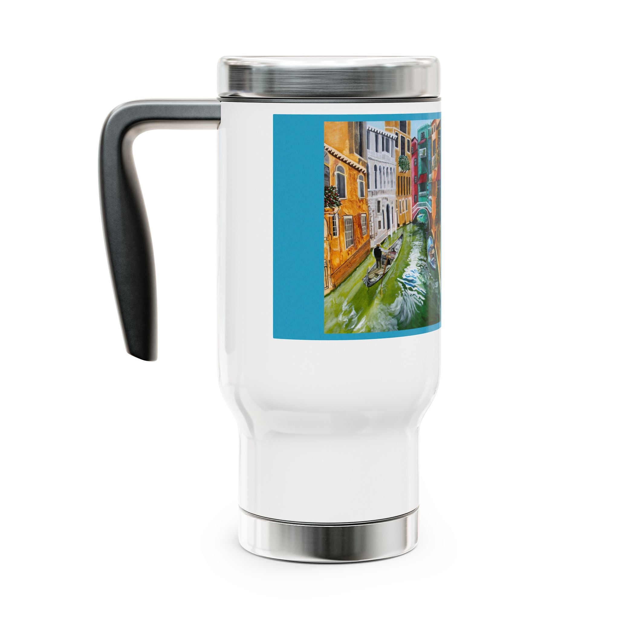 Venice | Stainless Steel Travel Mug with Handle, 14oz