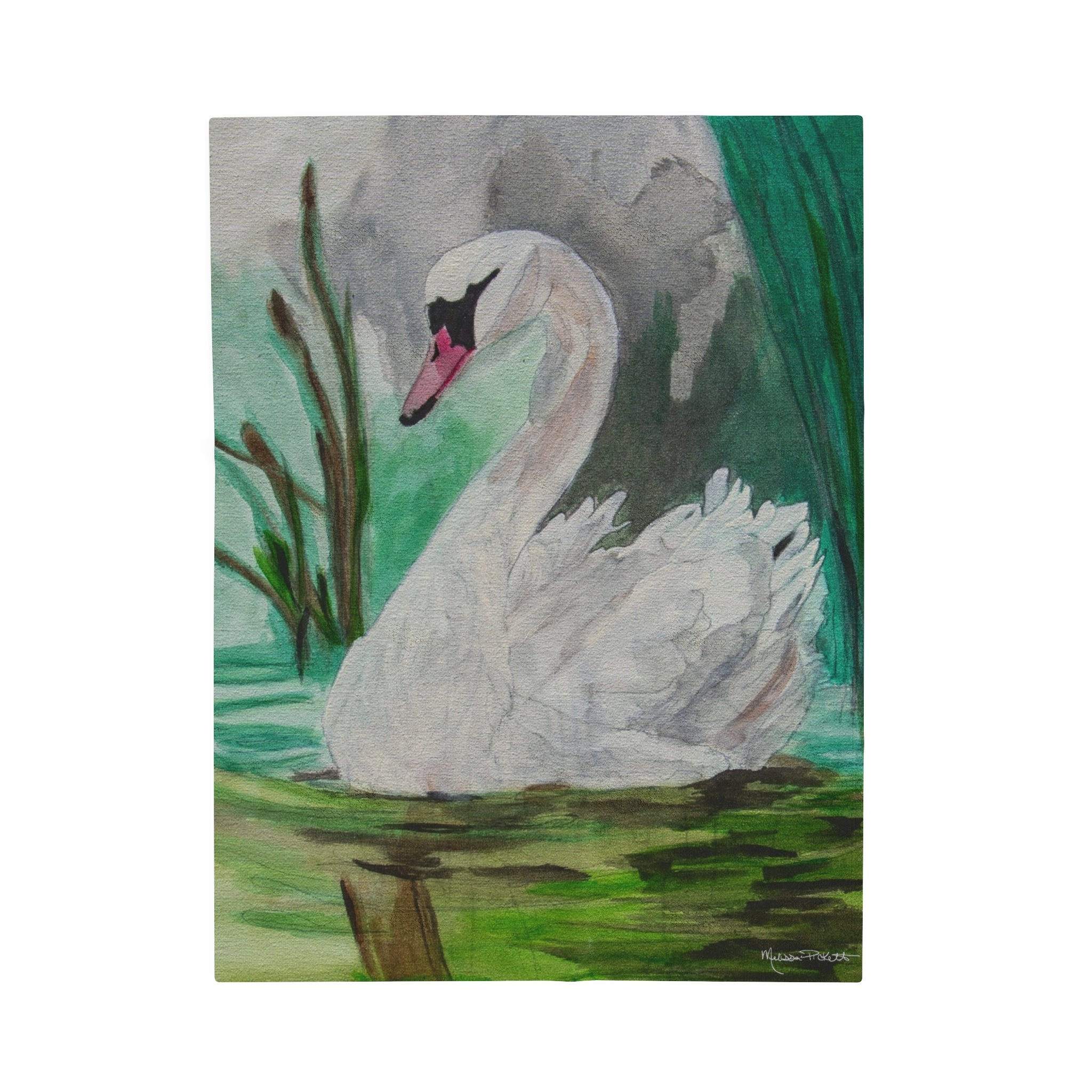 Swan | Velveteen Plush Blanket