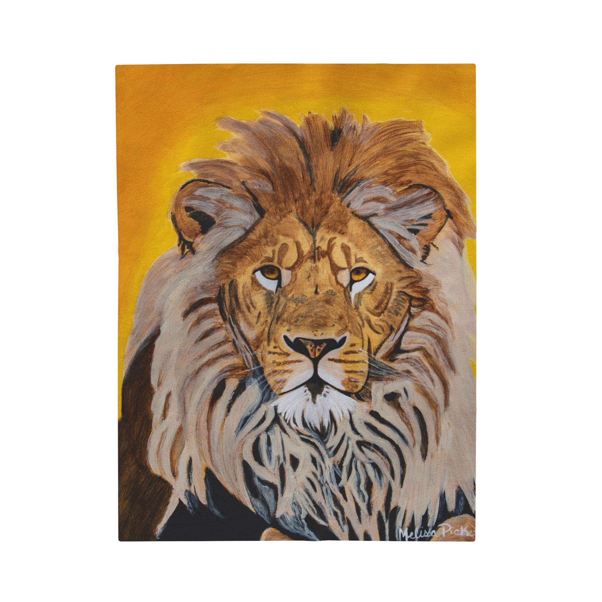 Lion | Velveteen Plush Blanket