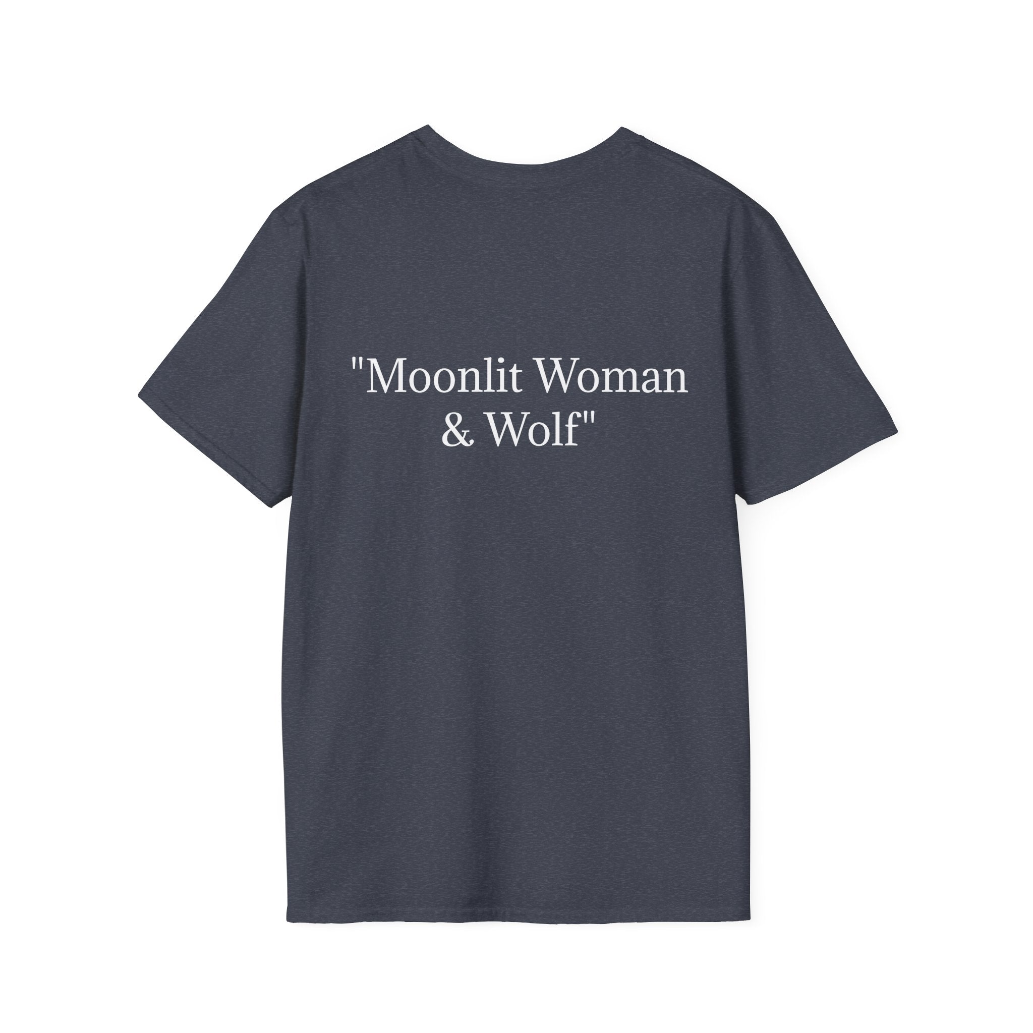 Moonlit Woman & Wolf | Unisex Softstyle T-Shirt