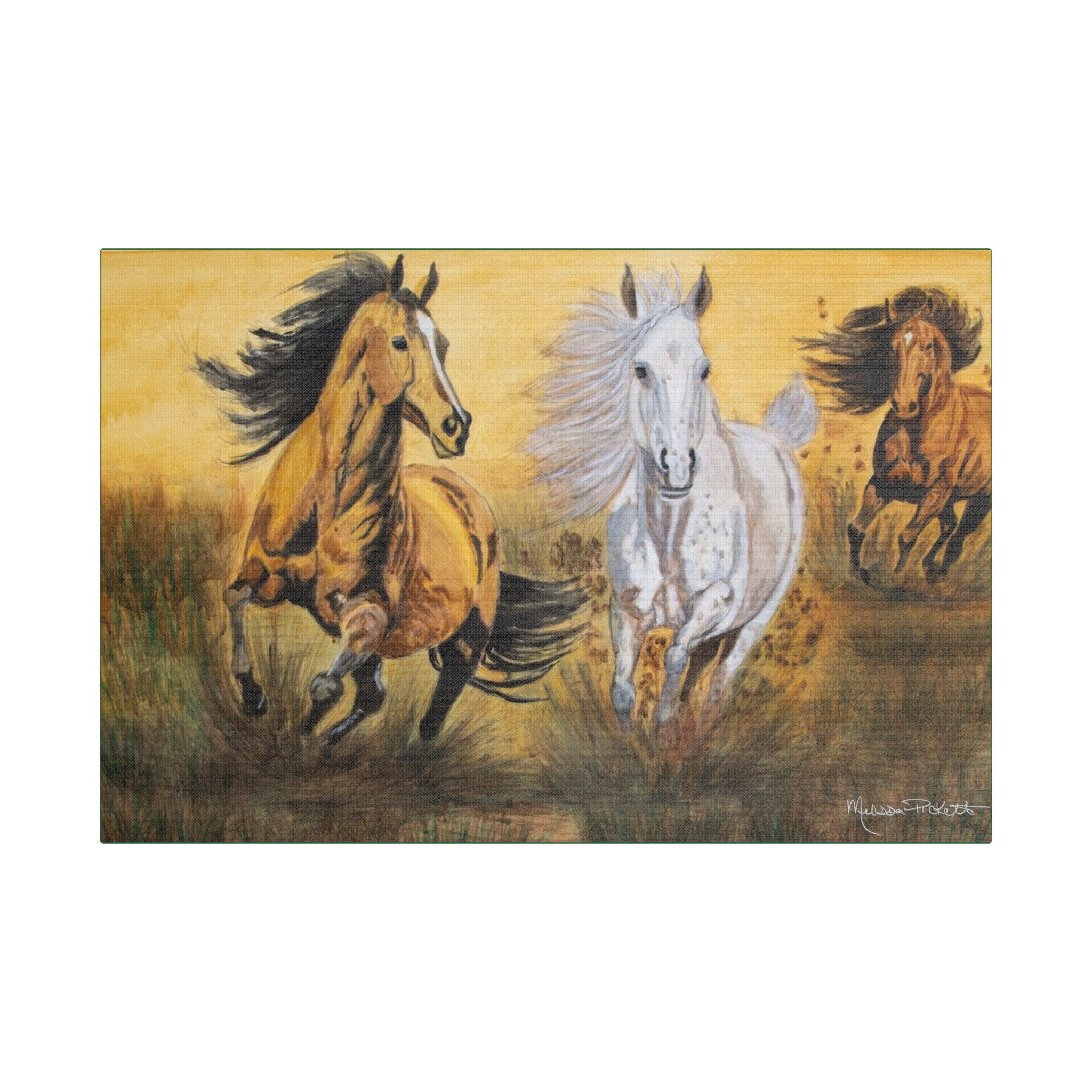 Wild Horses | Satin Canvas, Stretched