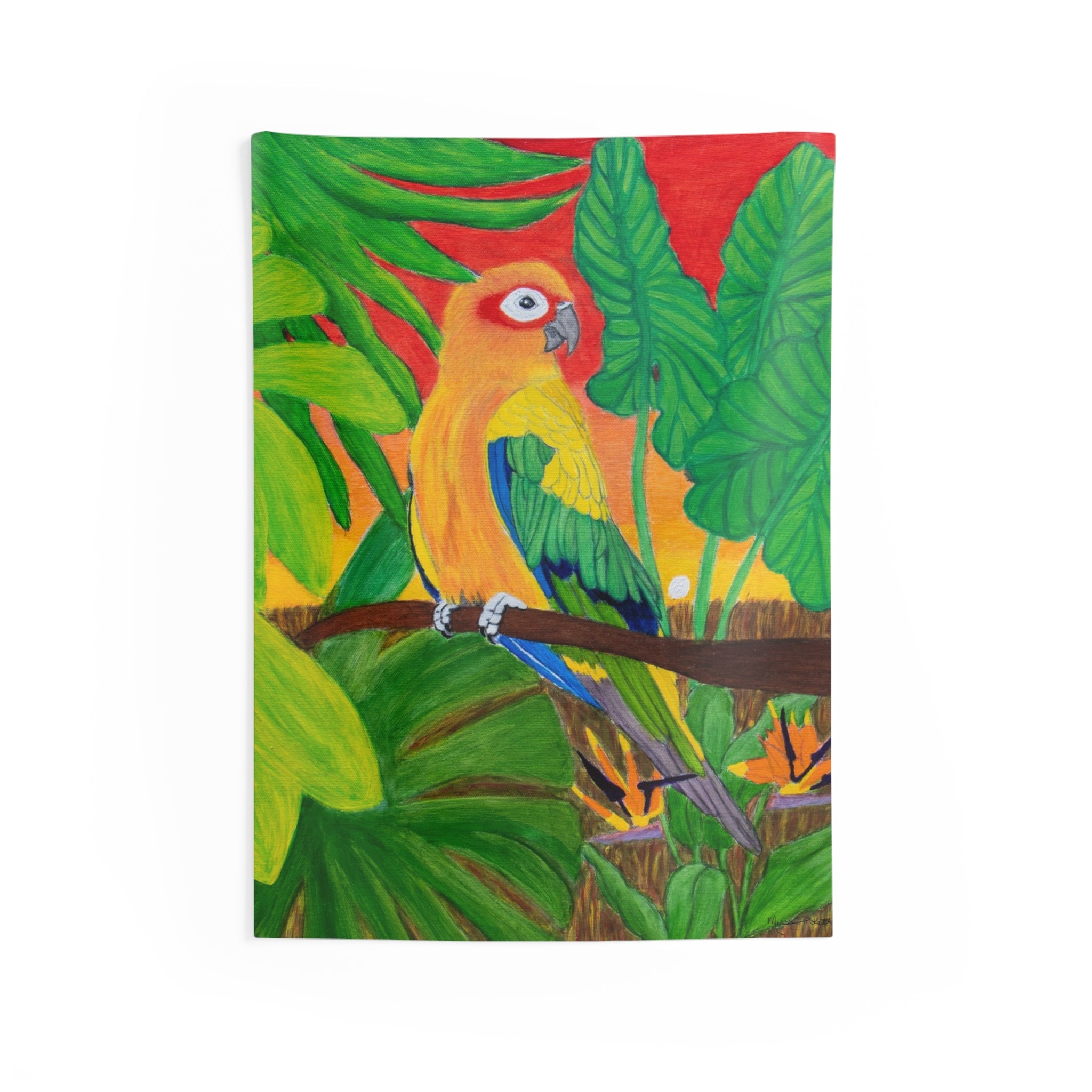 Sun Conure | Indoor Wall Tapestries